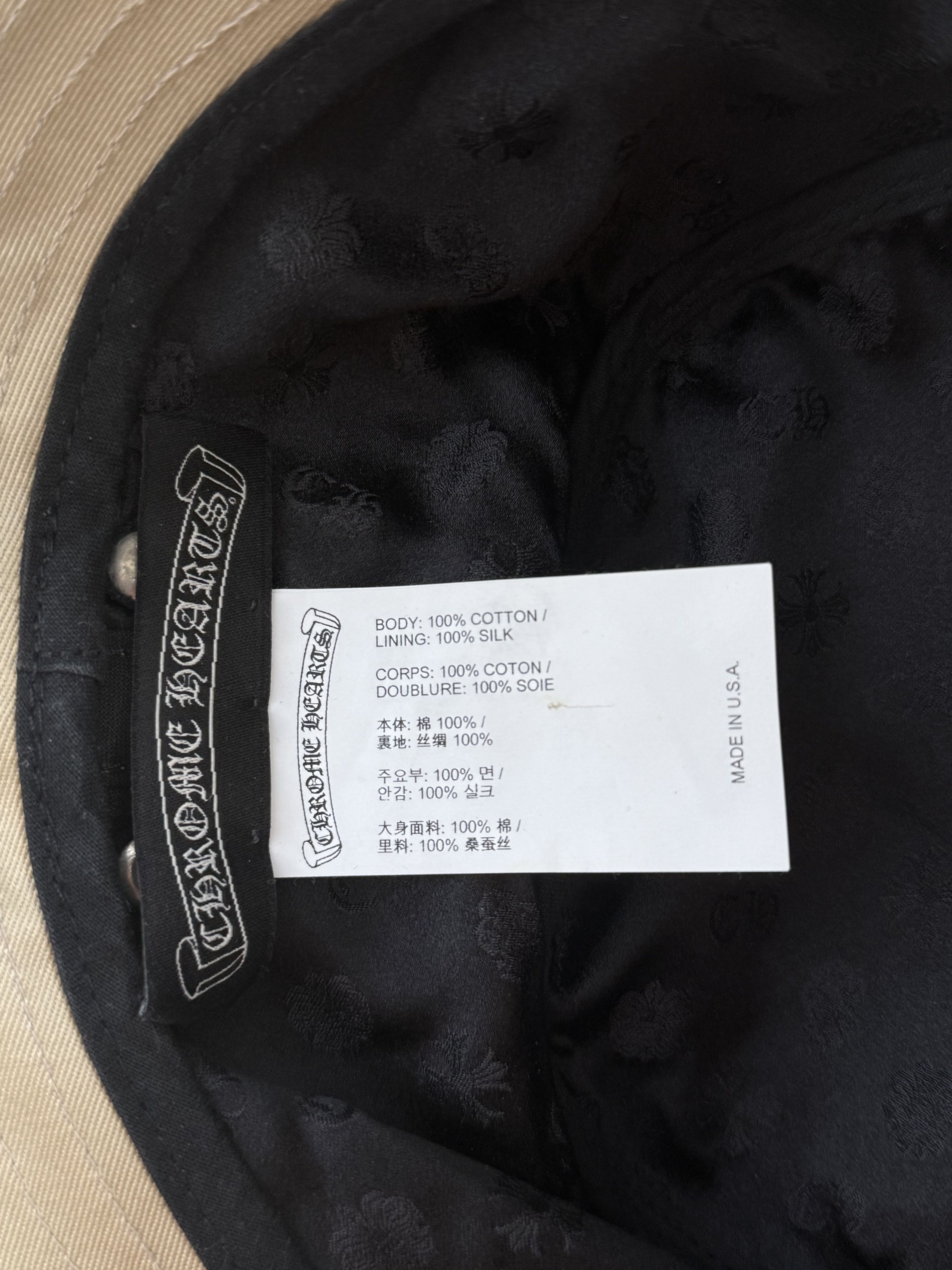 Chrome Hearts Chrome Hearts Matty Boy Beige 99 Eyes Bucket Hat Size ONE SIZE - 5 Thumbnail