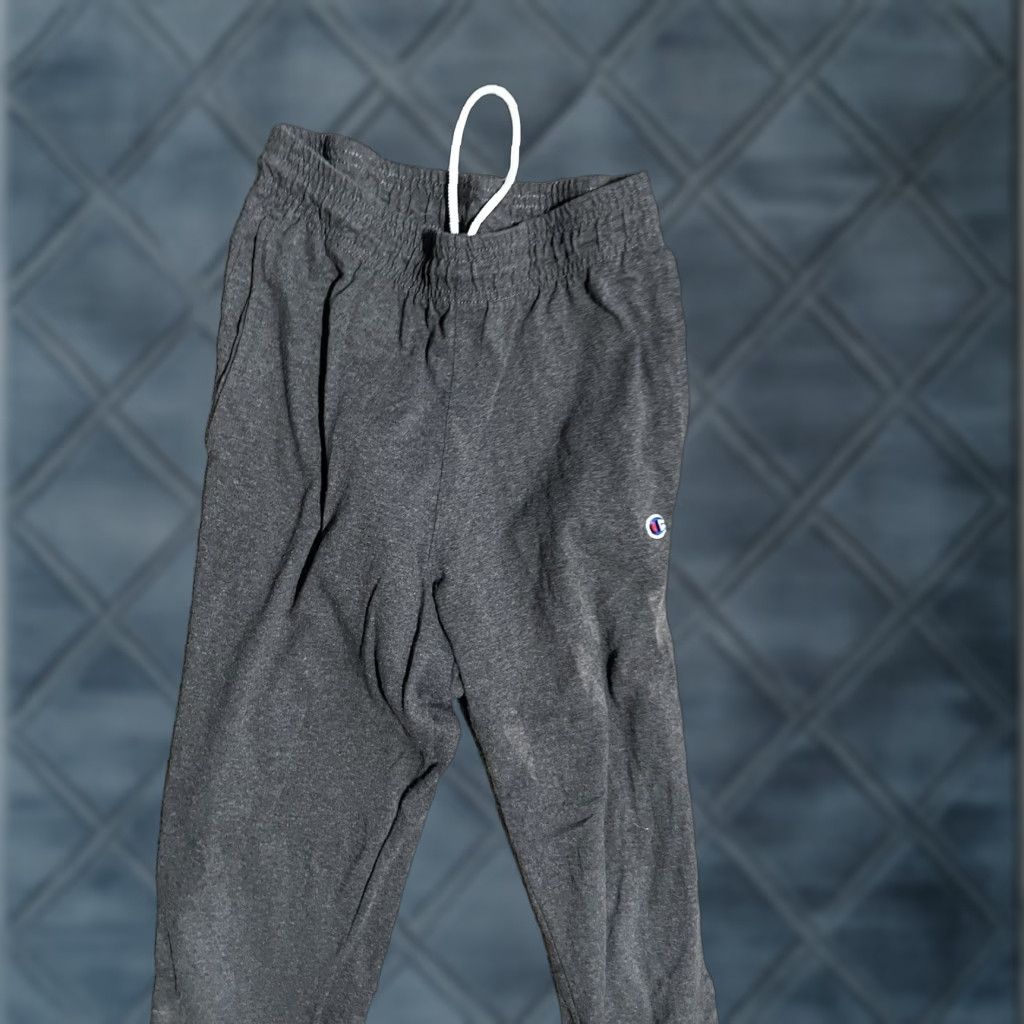 Champion Champion Sweatpants Men's Small Authentic Straight Pocket Logo Gray Cotton Solid Size US 29 - 1 Thumbnail
