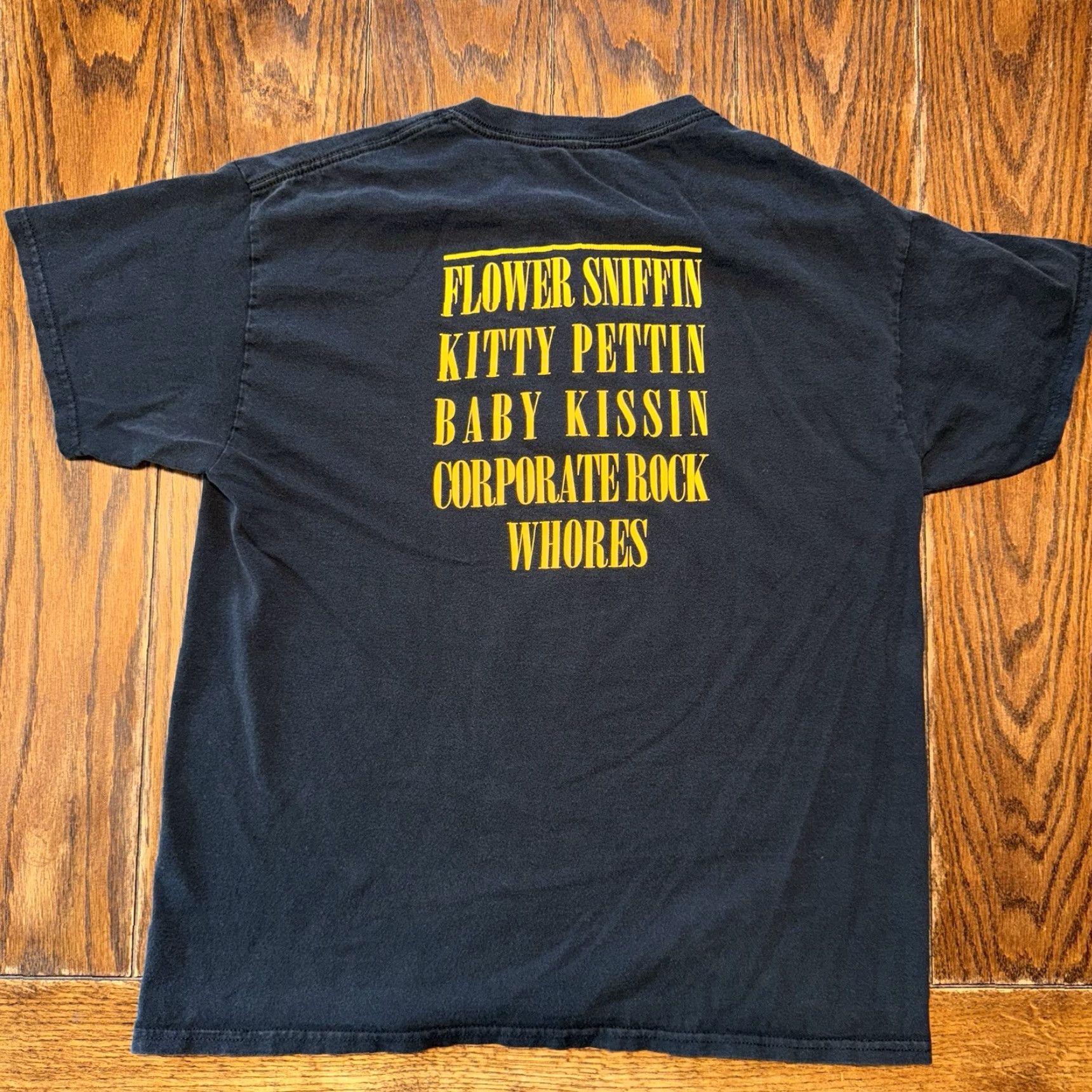 Delta VINTAGE Nirvana Smiley T Shirt Black Large Double-Sided 90s Rock Men M Size US L / EU 52-54 / 3 - 6 Thumbnail