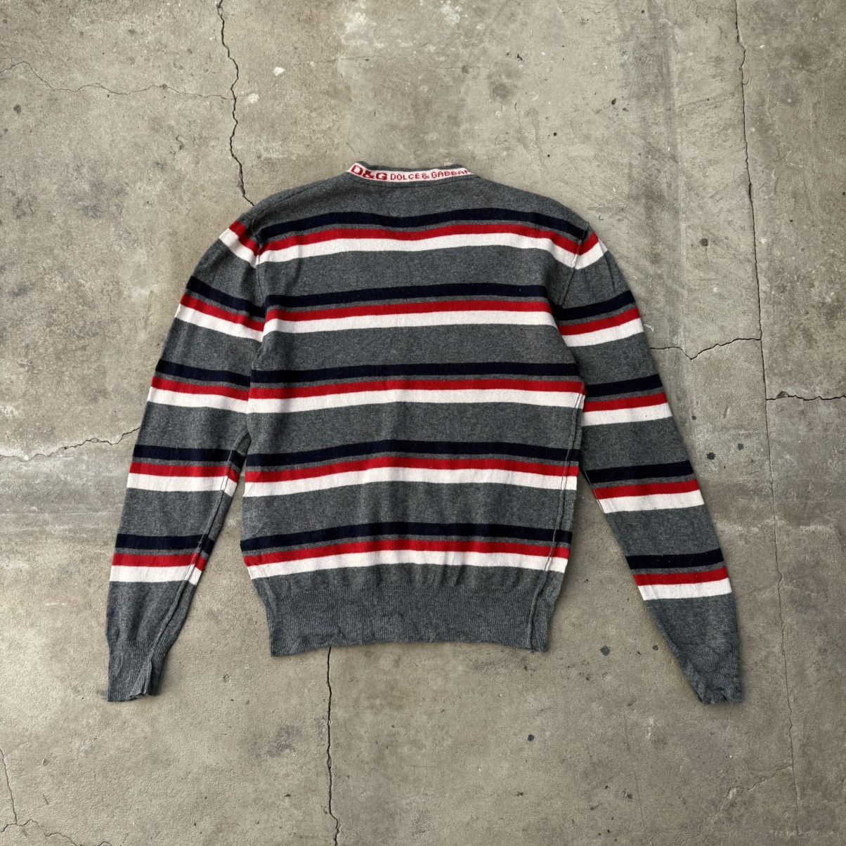 Dolce & Gabbana Dolce & Gabbana V-neck Wool Sweater Size US XL / EU 56 / 4 - 2 Thumbnail