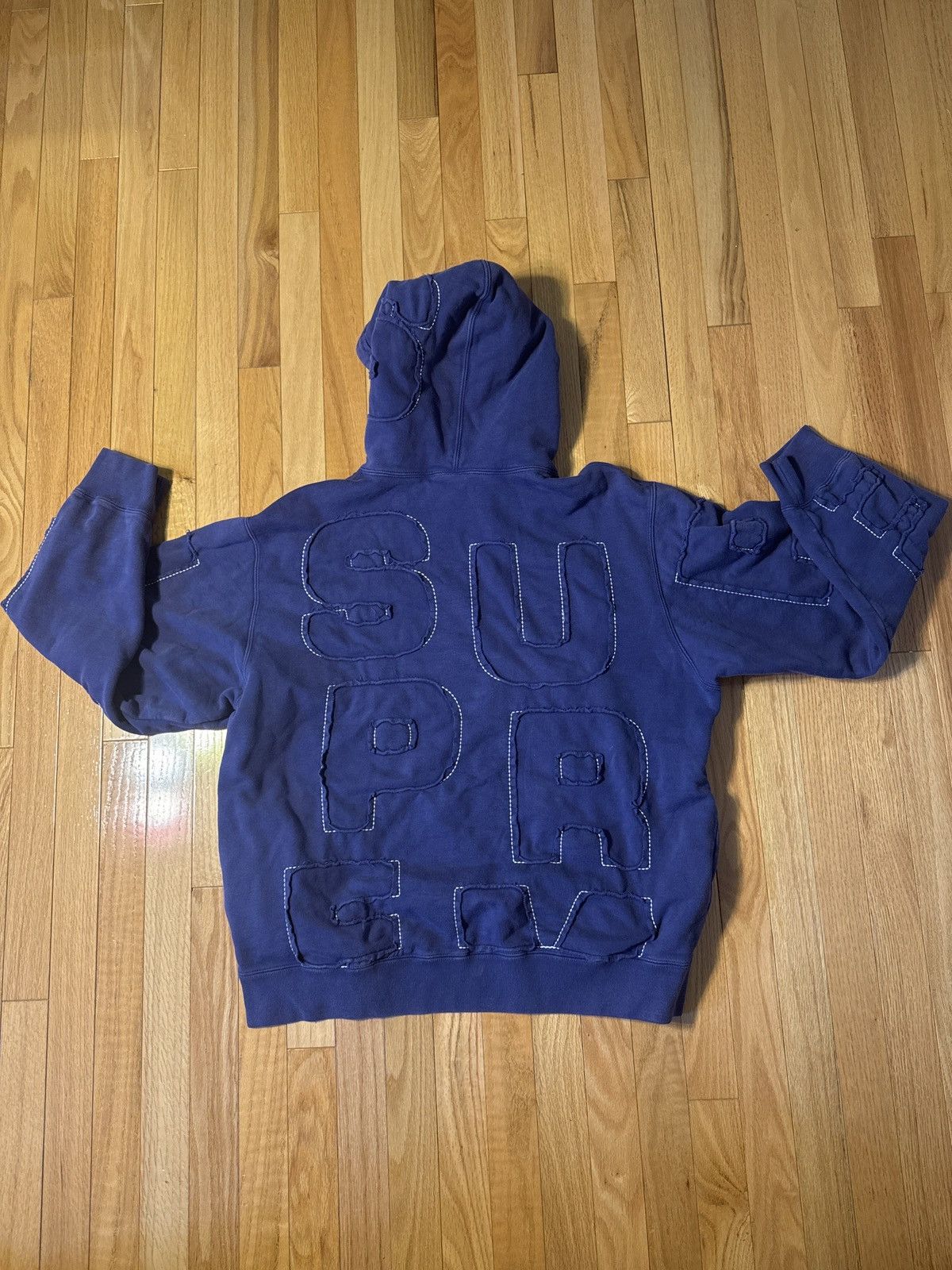 Supreme Supreme Cutout Letters Hooded Sweatshirt – Fall/Winter 2014 Size US L / EU 52-54 / 3 - 2 Thumbnail
