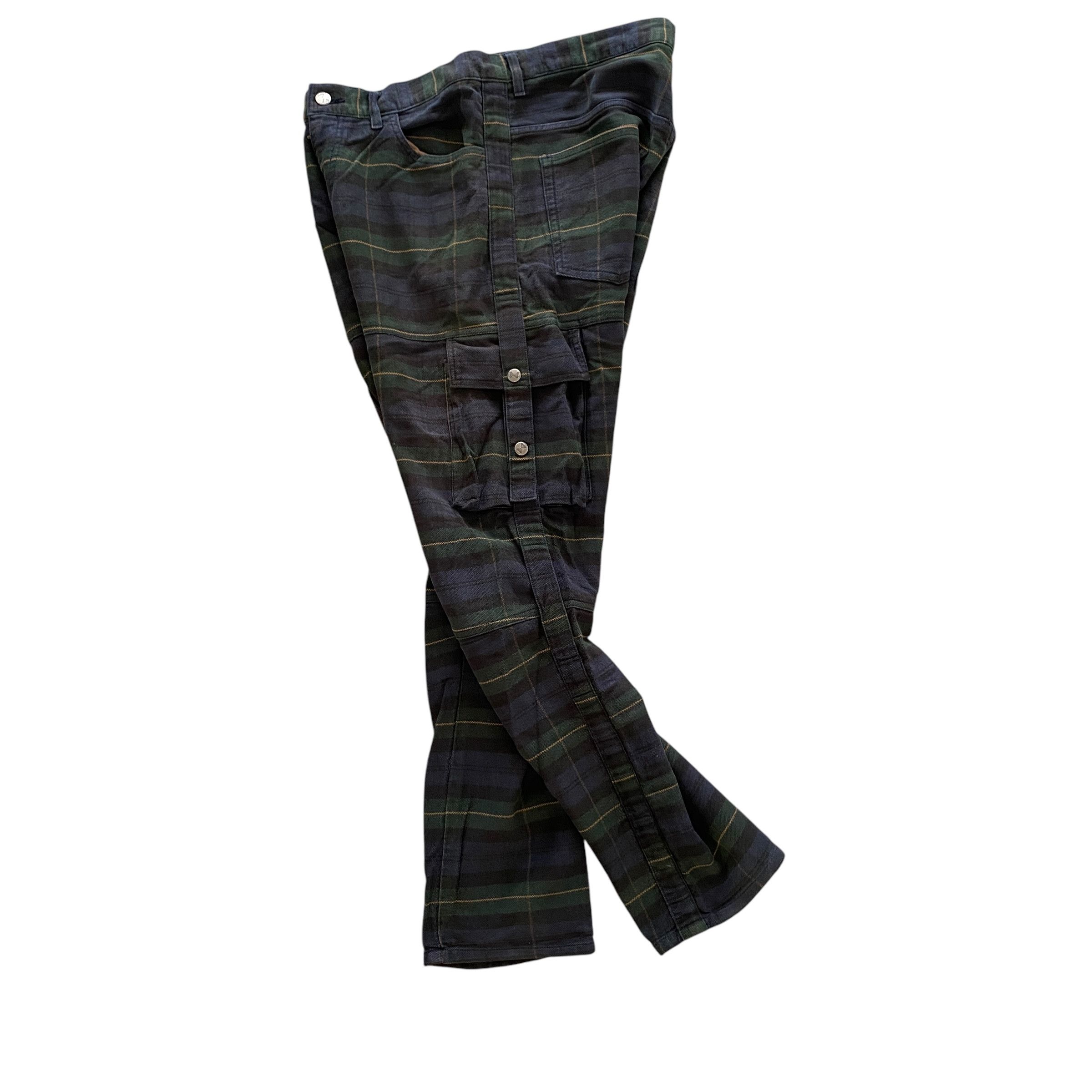Vintage Final Home Plaid Trousers Cargo Pants
