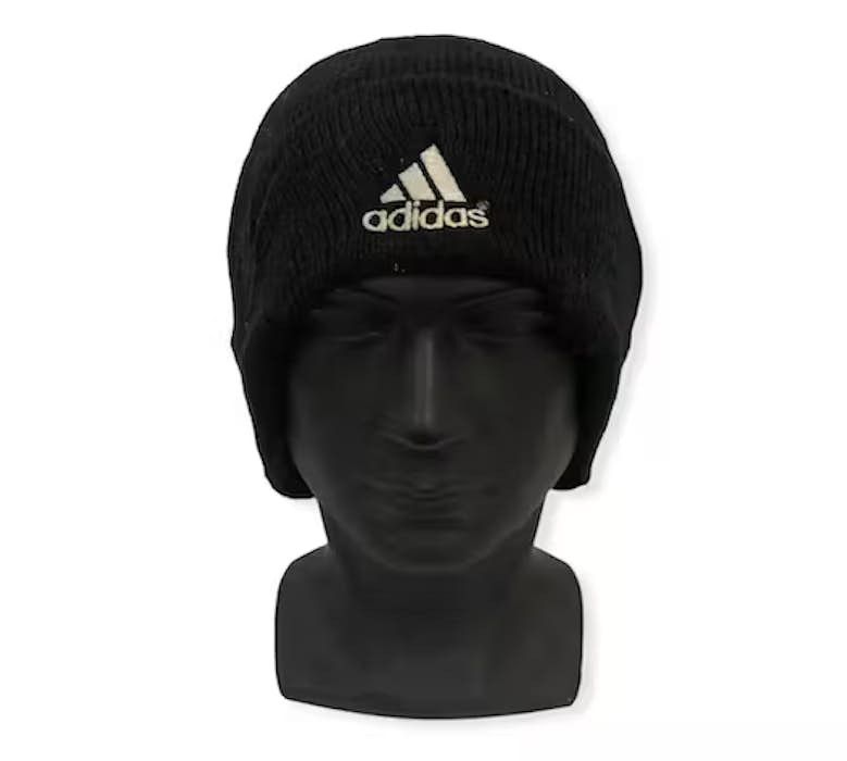 image of Vintage Adidas Trademark Logo Beanie Hat, Men's