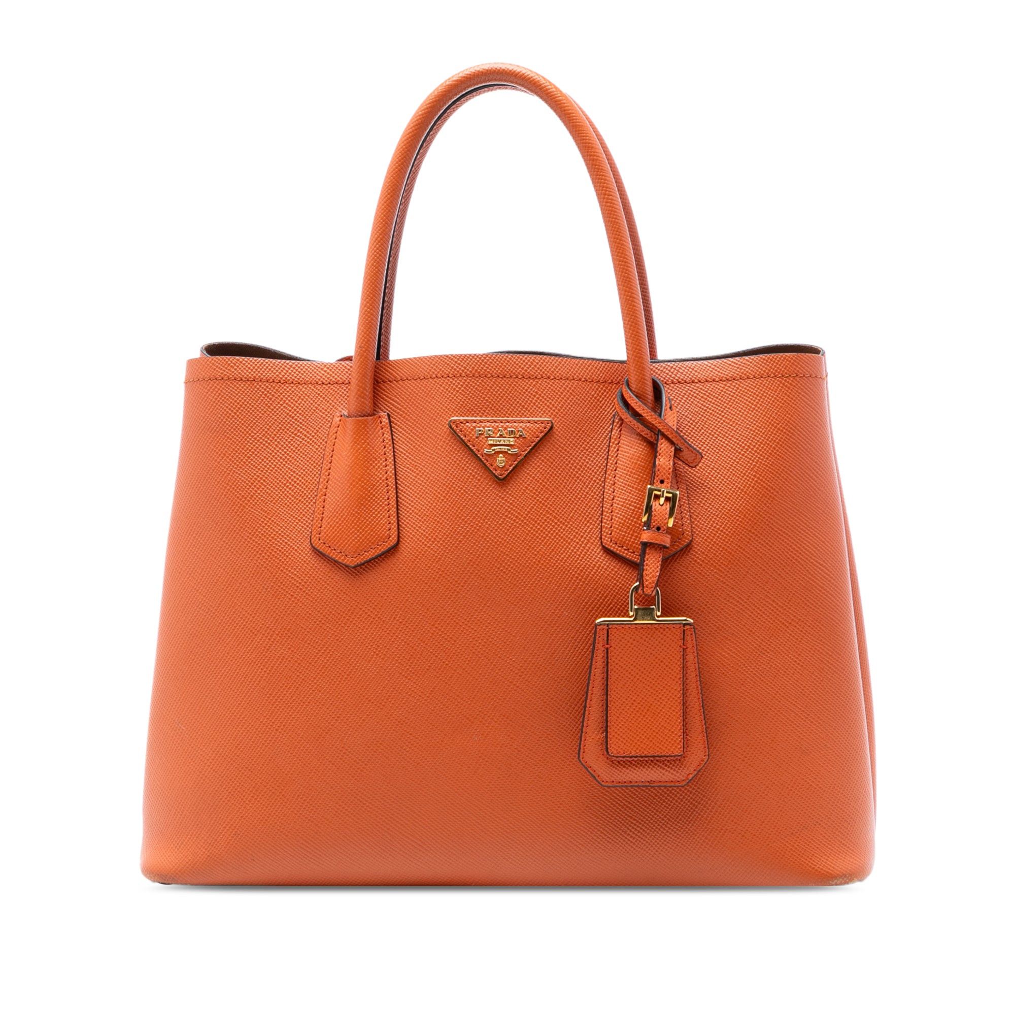 Prada Medium Saffiano Cuir Double Satchel Size ONE SIZE - 1 Thumbnail