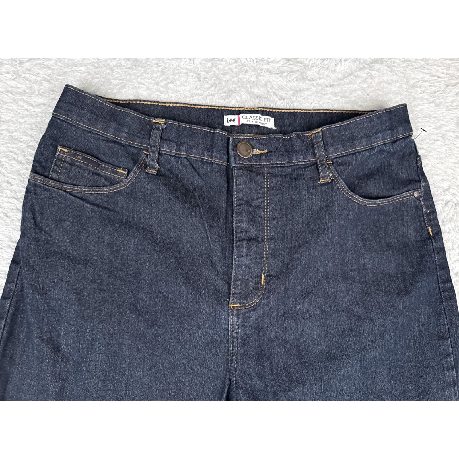 Lee Lee Jeans Womens 30x29 Blue High Rise Bootcut Denim Dark Wash Cotton Size 30" / US 8 / IT 44 - 4 Thumbnail