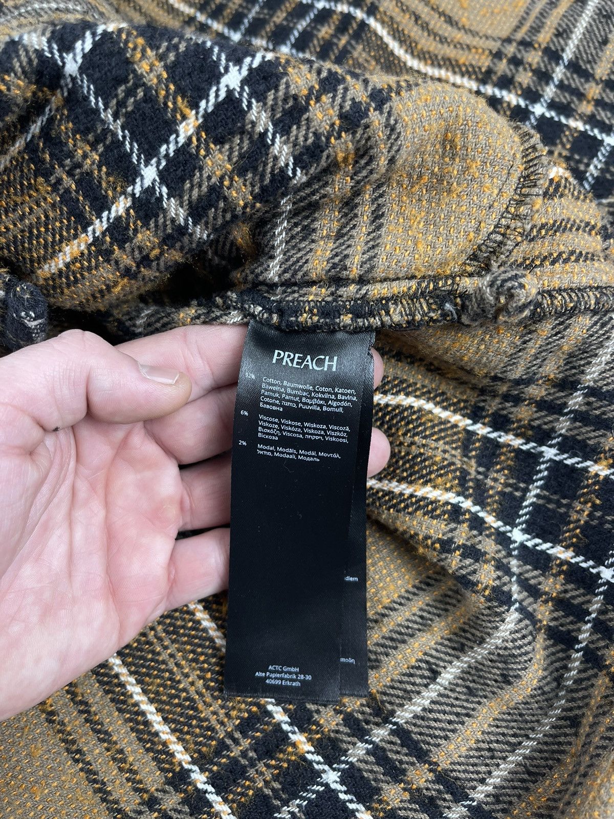 Preach Preach Sample Plaid Flannel Shirt Jacket Size M Size US M / EU 48-50 / 2 - 8 Thumbnail