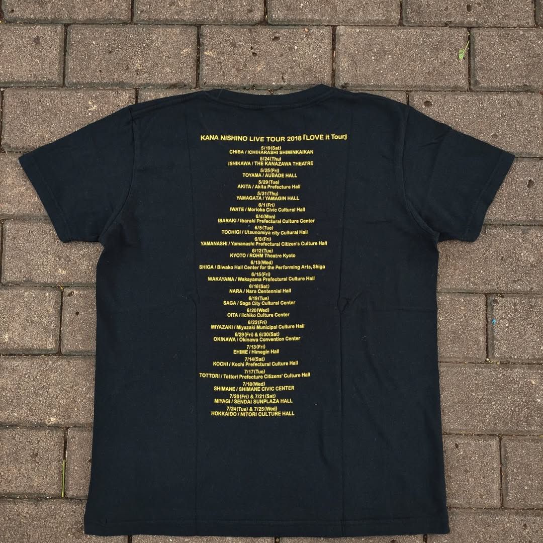 Band Tees Kana Nishino Love it Tour 2018 Tee Size US M / EU 48-50 / 2 - 3 Thumbnail