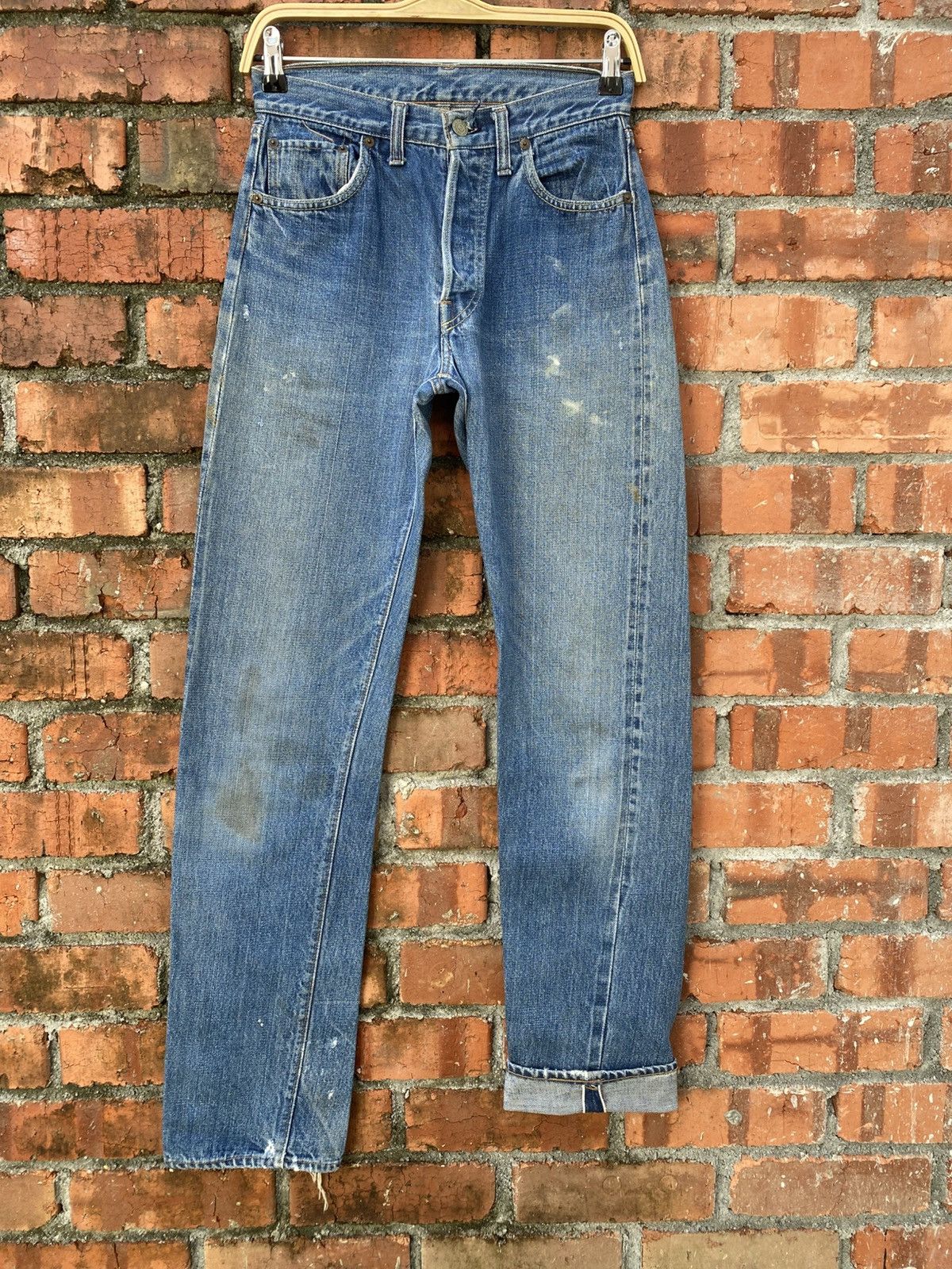 W28x33 vintage levi's 501 redline 60s big E distressed