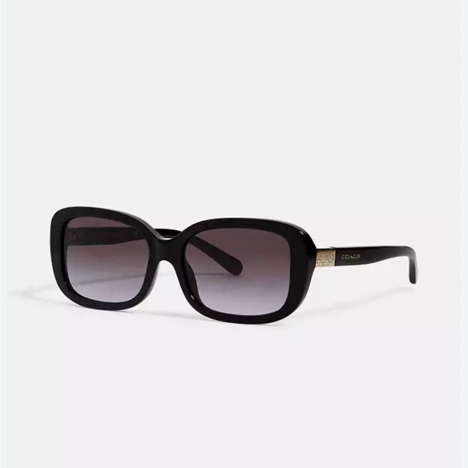 Coach Coach Black Oversized Square Sunglasses Size ONE SIZE - 1 Thumbnail