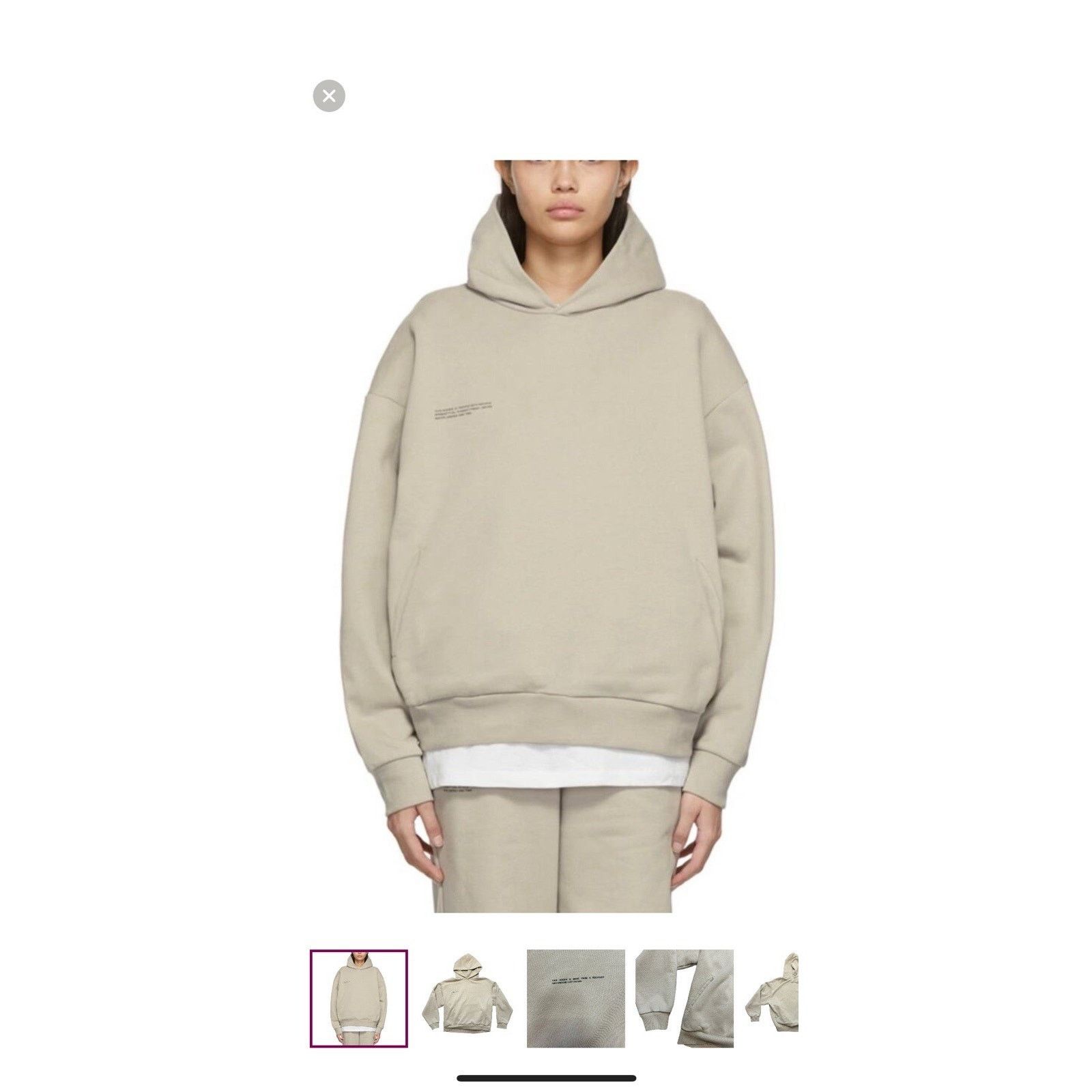 Pangaia Pangaia Heavyweight Hoodie Sand Size S Size US S / EU 44-46 / 1 - 6 Thumbnail