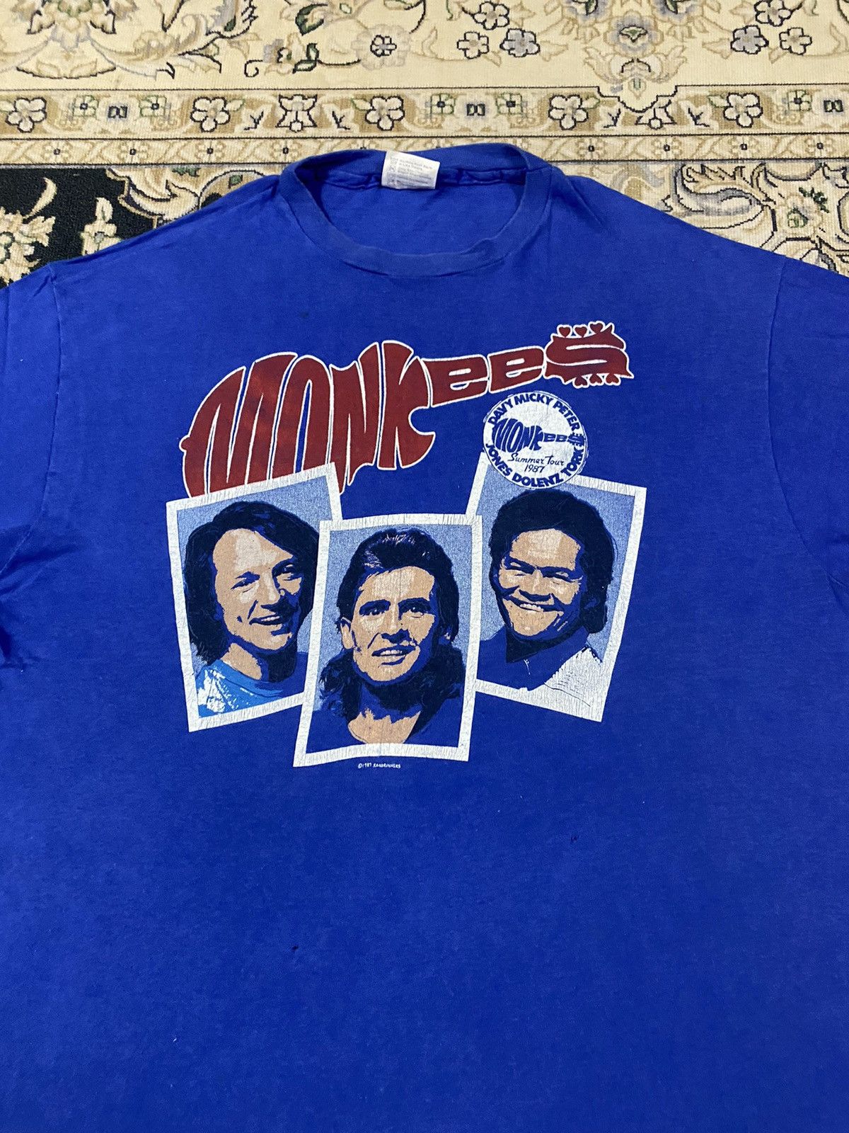 Band Tees Vintage 1987 Monkees Band Tee Size US XL / EU 56 / 4 - 6 Thumbnail