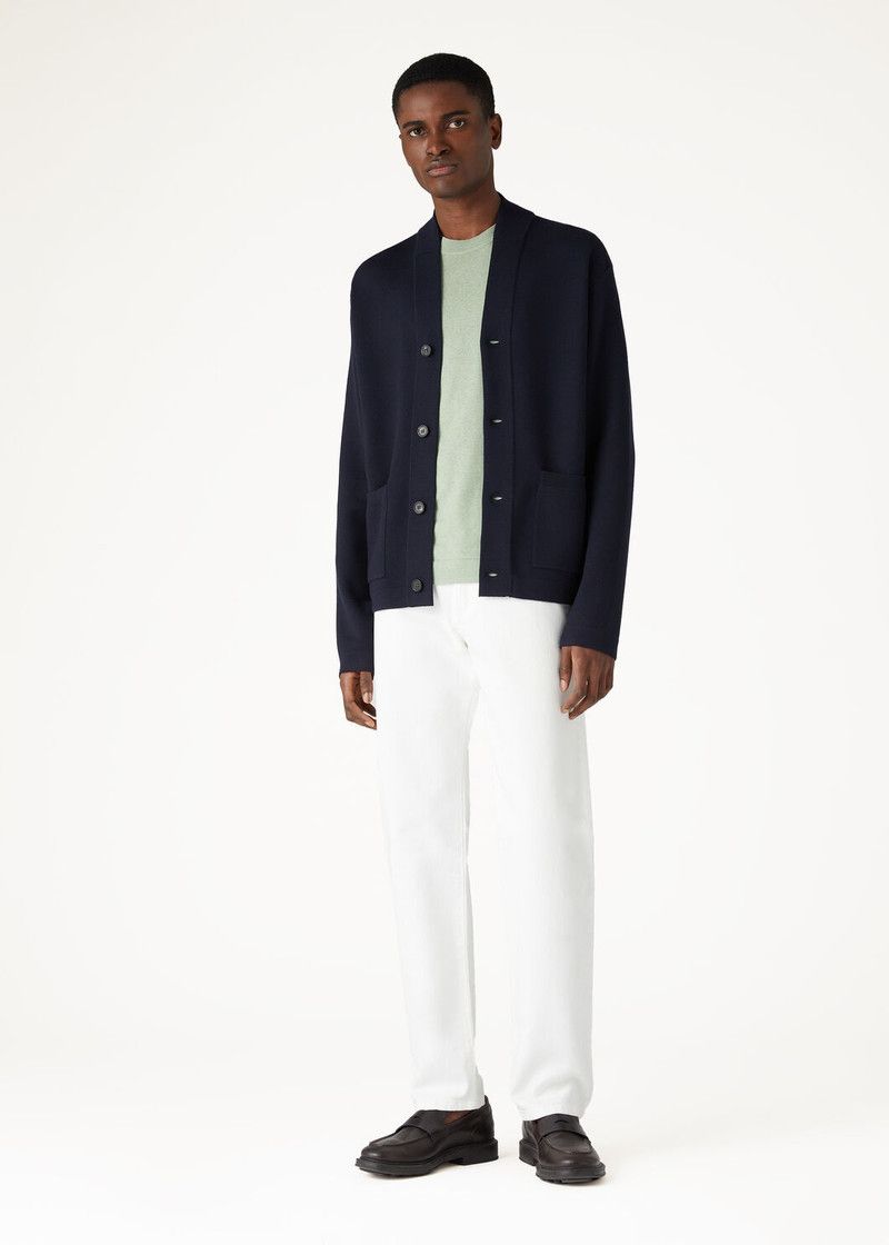 Loro Piana o1w1db10226 FAN7196 Wish Empire Jacket in Blue Size US XL / EU 56 / 4 - 2 Thumbnail