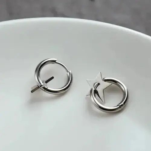 Japanese Brand Retro star stud earrings Size ONE SIZE - 3 Thumbnail