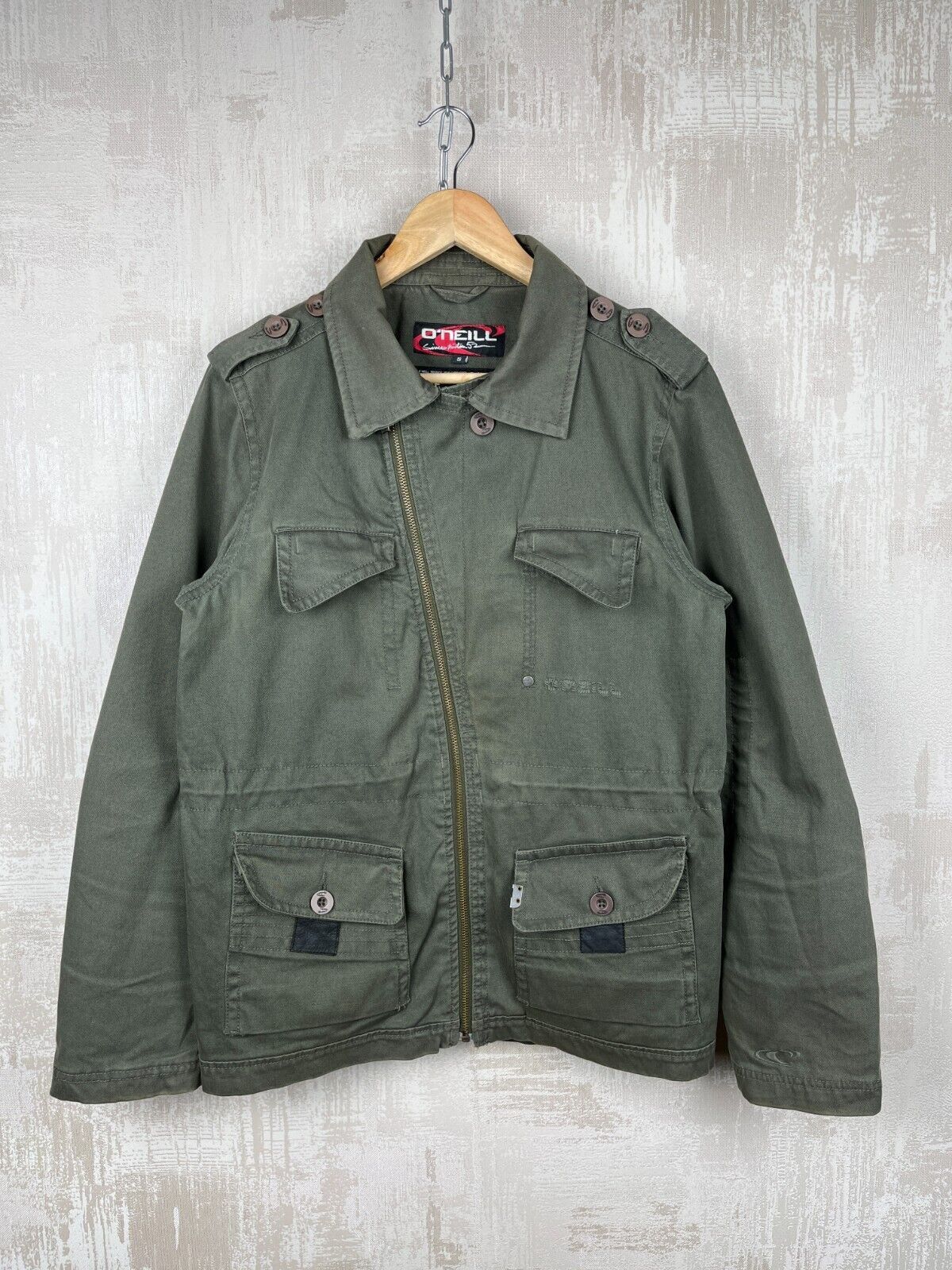 O'Neill RARE! O'Neill Vintage Asymmetric Zip Military Style Jacket Size US S / EU 44-46 / 1 - 1 Thumbnail