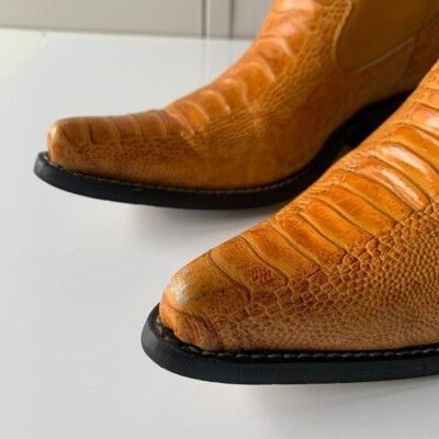 Other Guerrero Botitas Cowboy Boots Exotic Yellow Sz 5 Western Emb Size US 5 / EU 37 - 10 Thumbnail
