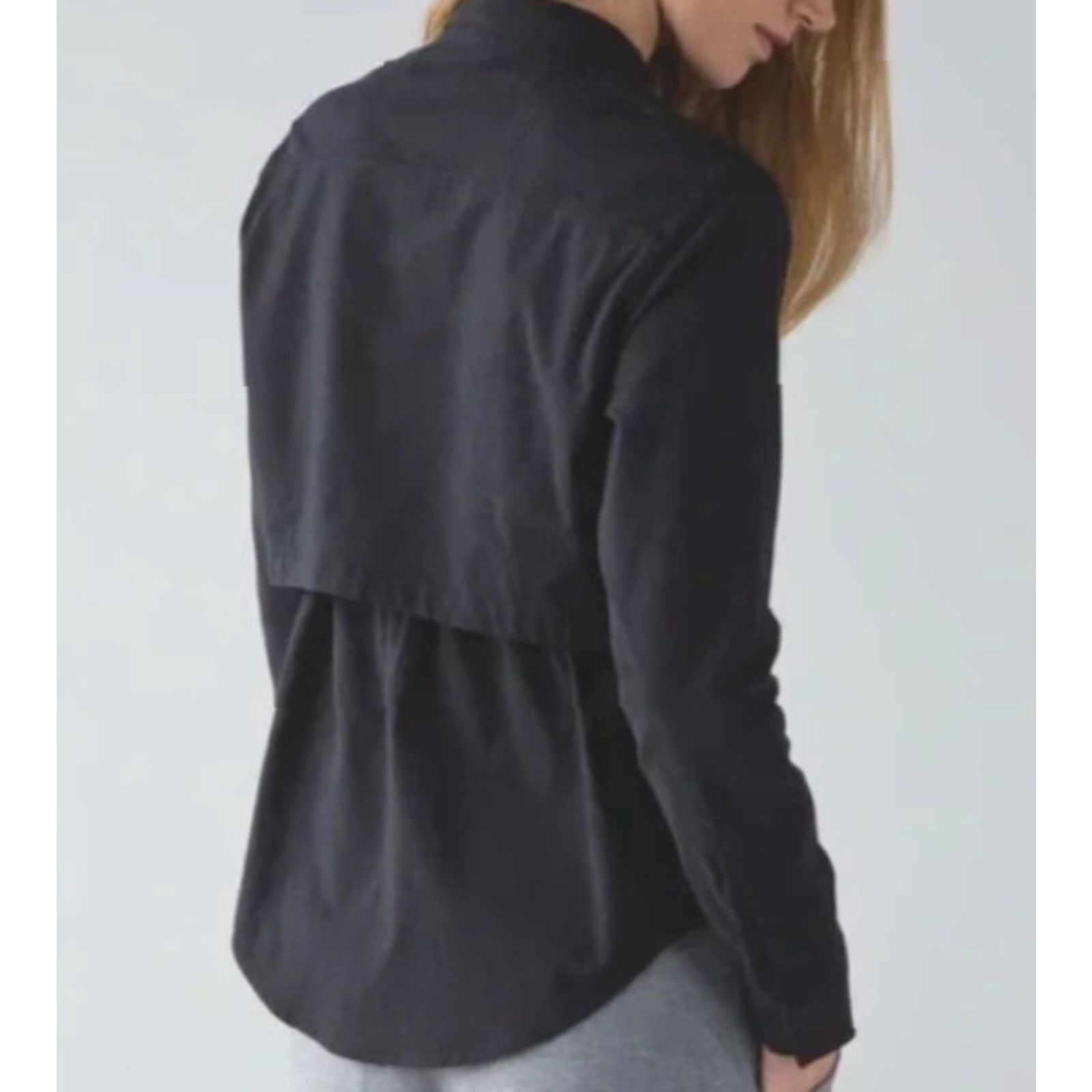 Lululemon VINTAGE Women’s Lululemon Getaway Shirt Black M Women Shirt M Black Classic Outdoor Activewear Walking Mens, Womens Size M / US 6-8 / IT 42-44 - 2 Thumbnail
