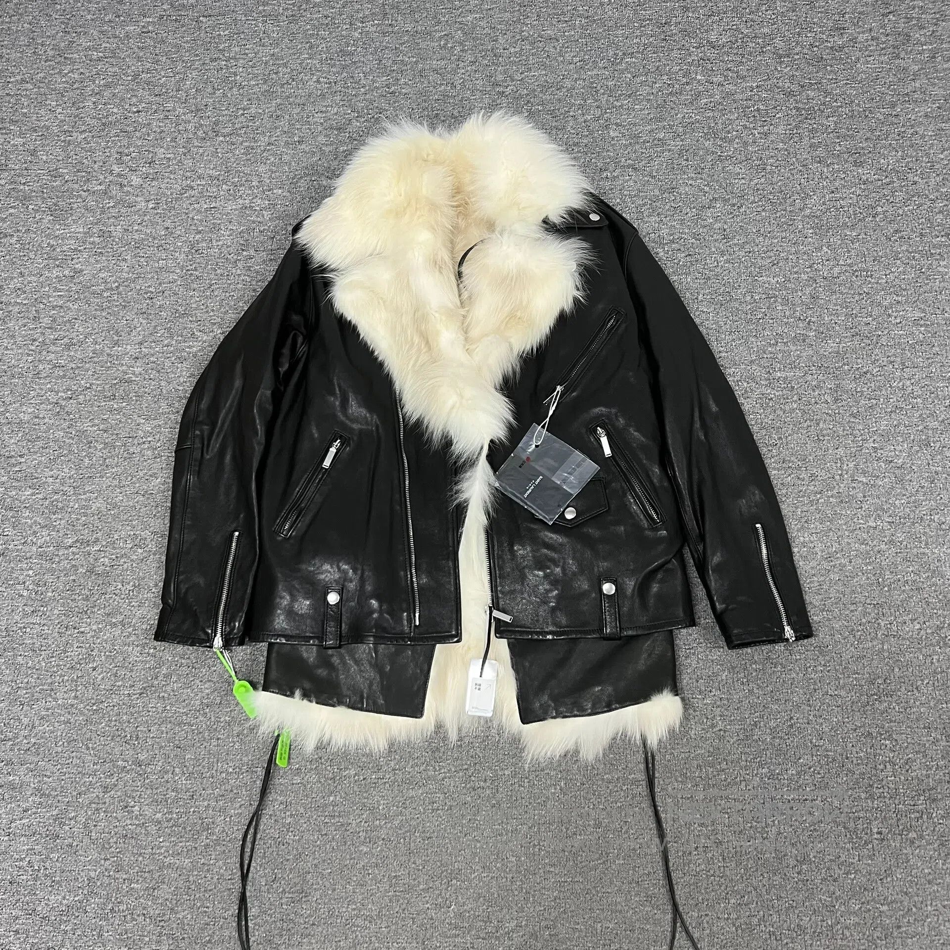 Saint Laurent Paris Saint Laurent Paris Locomotive-style leather jacket and su Size S / US 4 / IT 40 - 1 Thumbnail