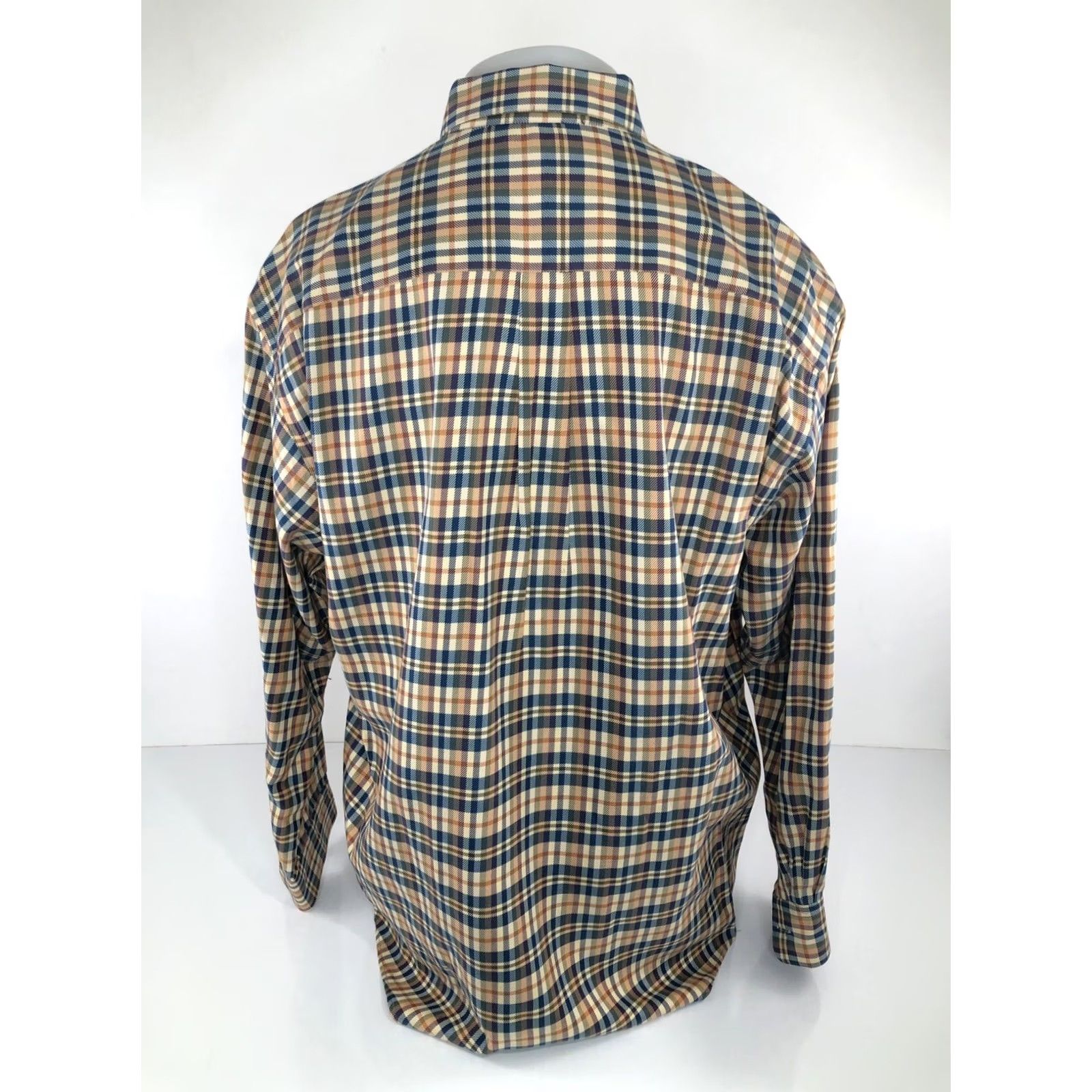 Vintage GITMAN BROS Vintage CURSIVE TAG Mens XL Plaid Cotton Shirt - EXCELLENT Size US XL / EU 56 / 4 - 4 Thumbnail