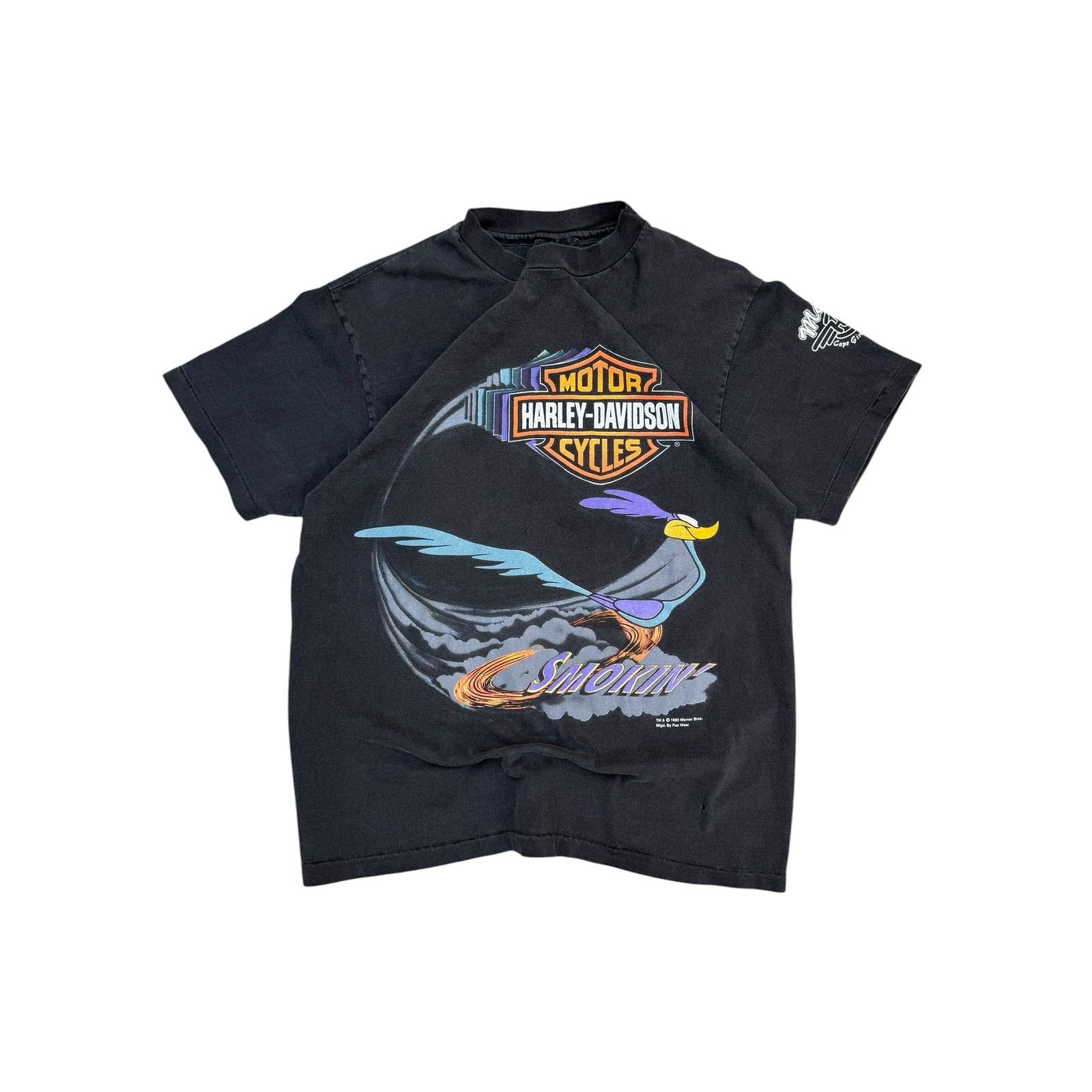 Harley Davidson 1993 Harley Davidson x Warner Brothers RoadRunner T-Shirt Size US M / EU 48-50 / 2 - 1 Thumbnail