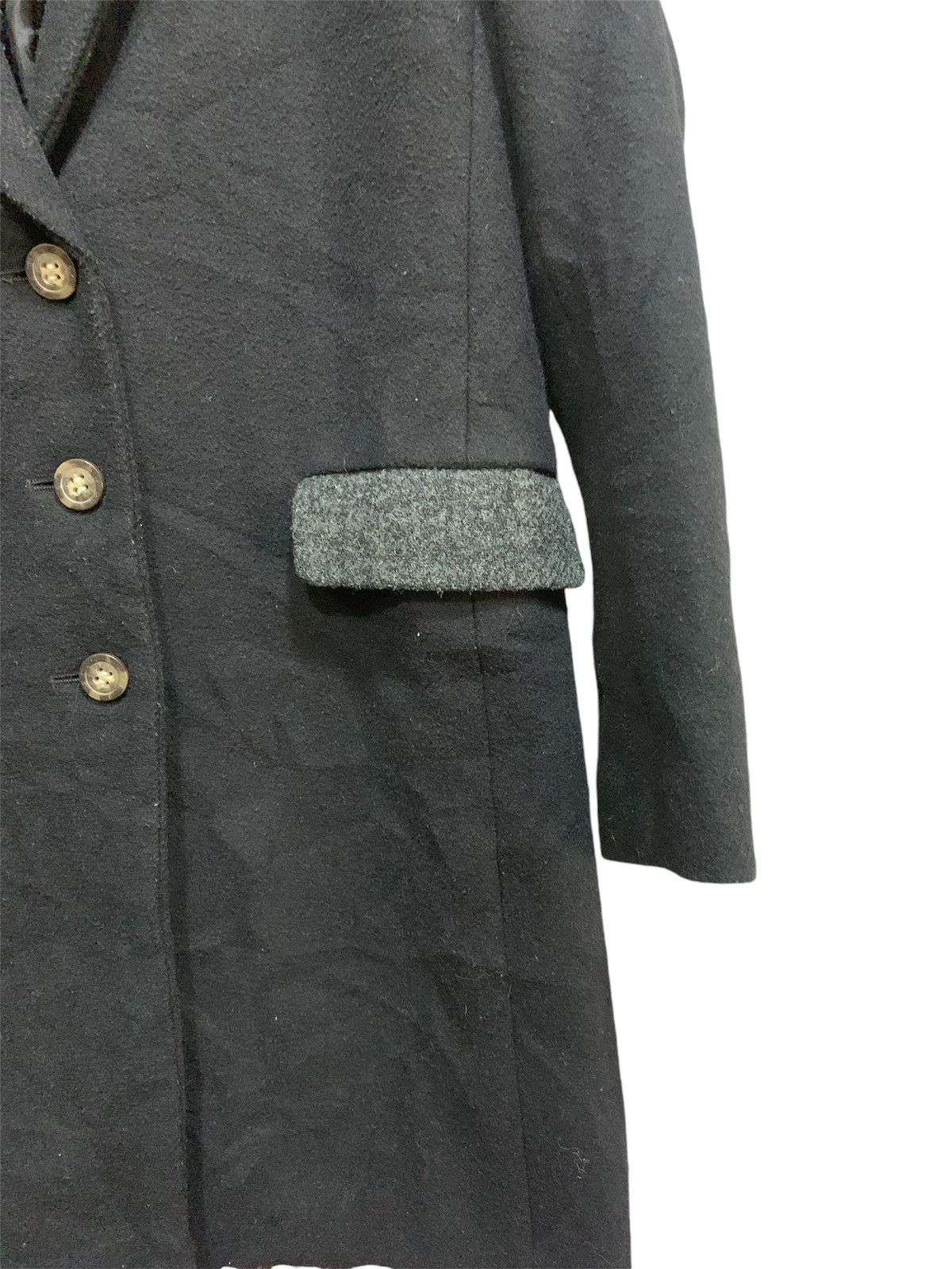 Harris Tweed × Japanese Brand Harris Twees Wool Parka Jacket Women Black Size S / US 4 / IT 40 - 4 Thumbnail