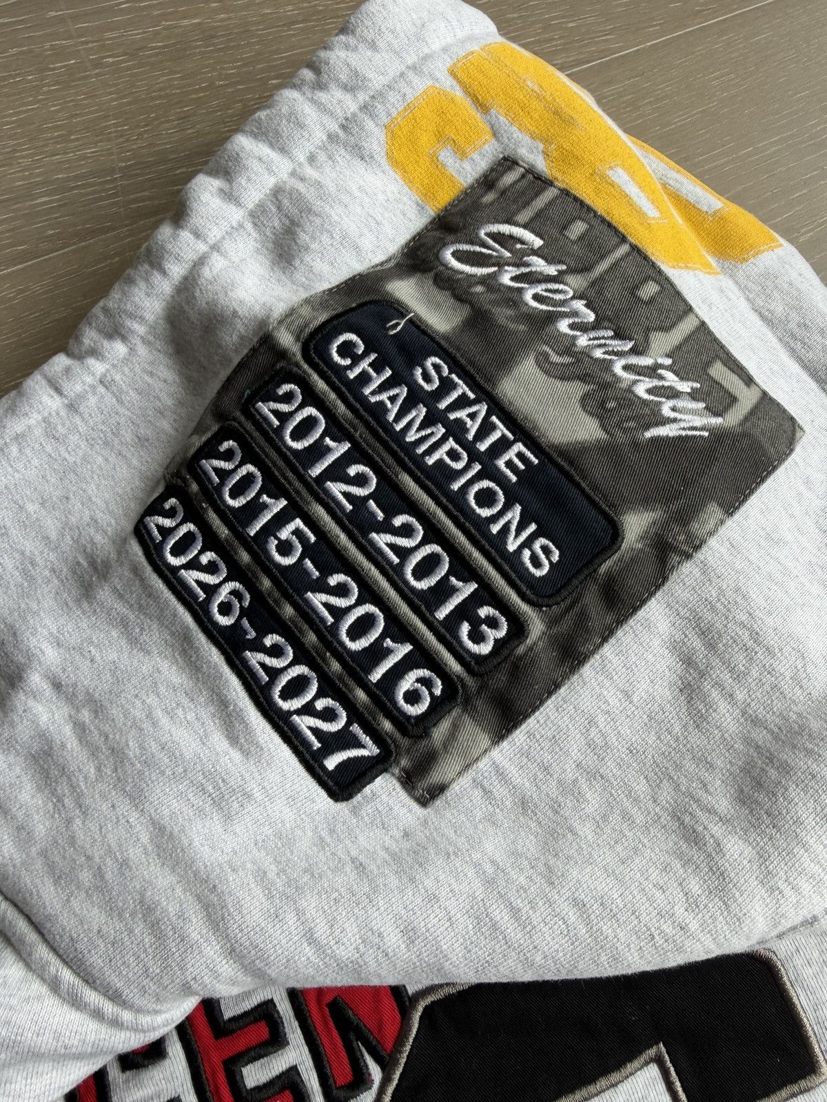 Supreme LARGE Warriors Applique Zip Up Hooded Sweatshirt Ash Grey Size US L / EU 52-54 / 3 - 4 Thumbnail