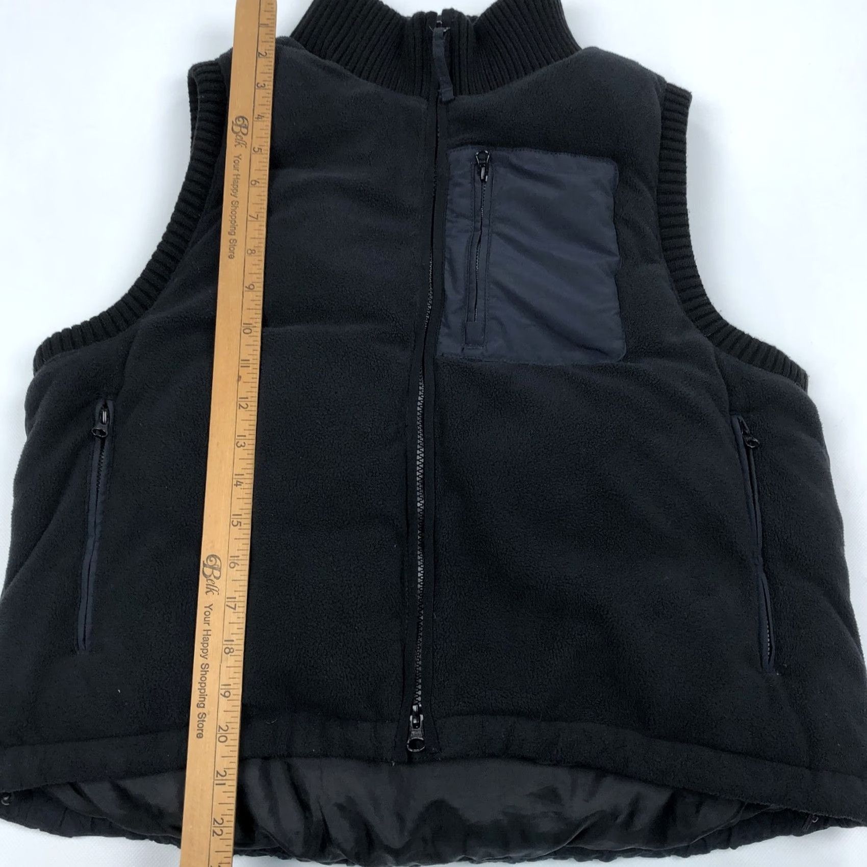 Sweaty Betty Sweaty Betty Black Puffer Vest Full Zip Fleece Vest Women L Casual Activewear Size L / US 10 / IT 46 - 4 Thumbnail