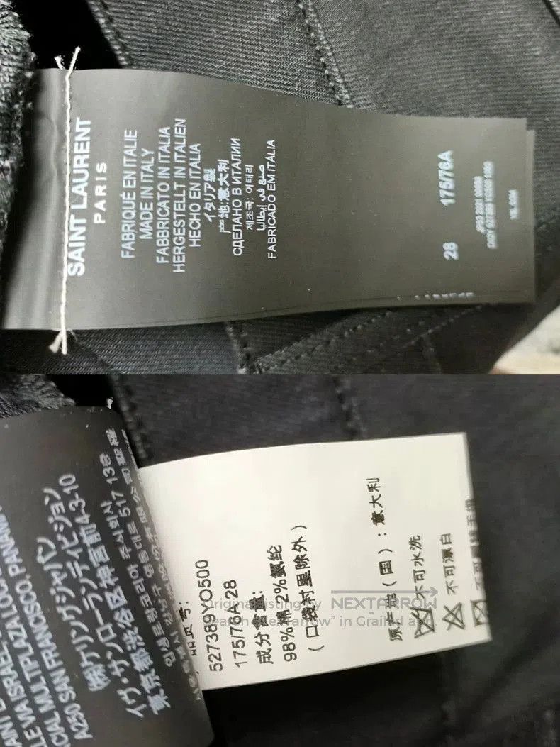 Saint Laurent Paris SAINT LAURENT D02 Black Denim Jeans 28. Size US 28 / EU 44 - 9 Thumbnail