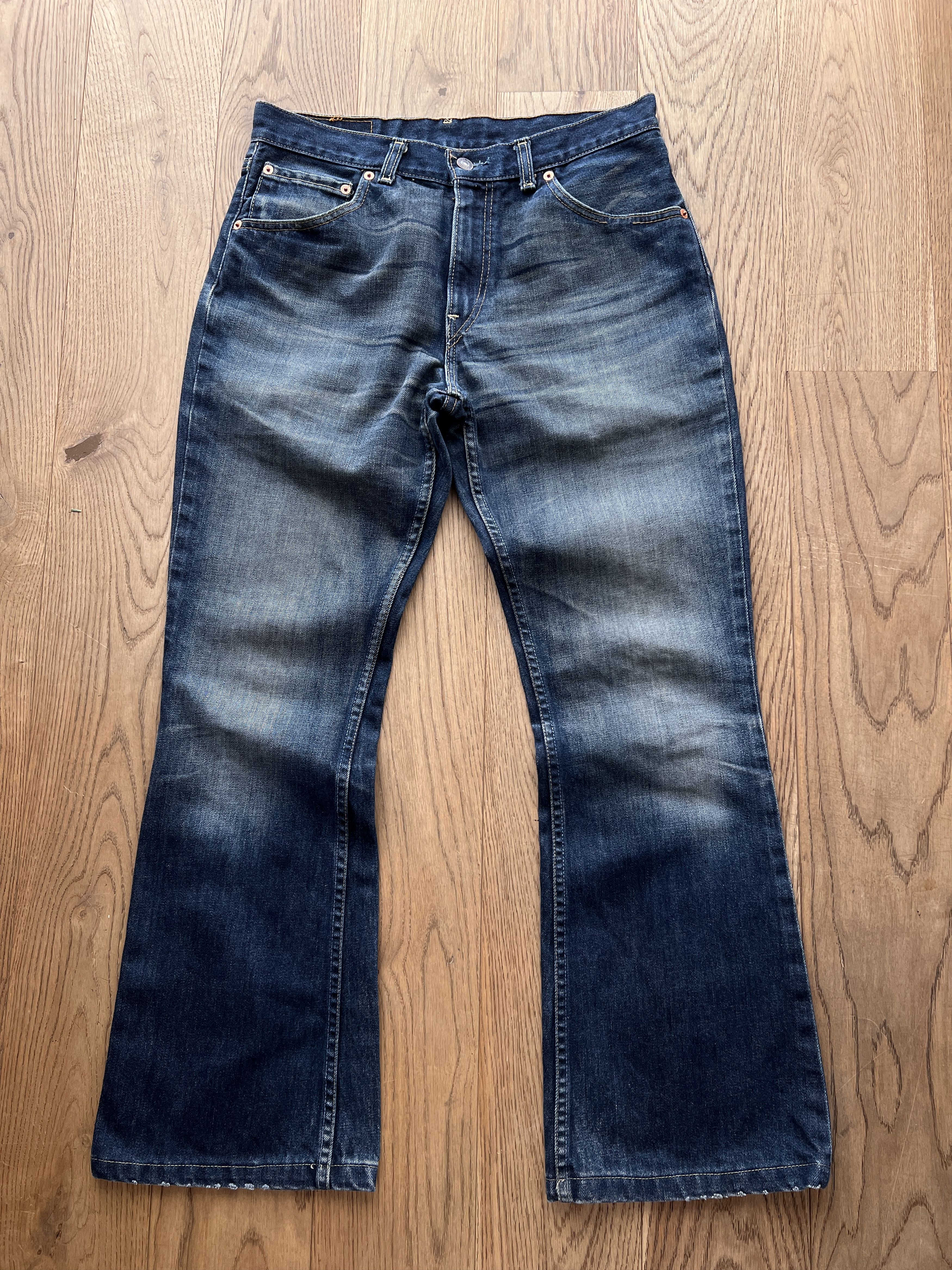 Levi's Vintage Clothing Levis 525 Flared boot cut VTG 00s Retro washed fabric denim Size US 30 / EU 46 - 3 Thumbnail