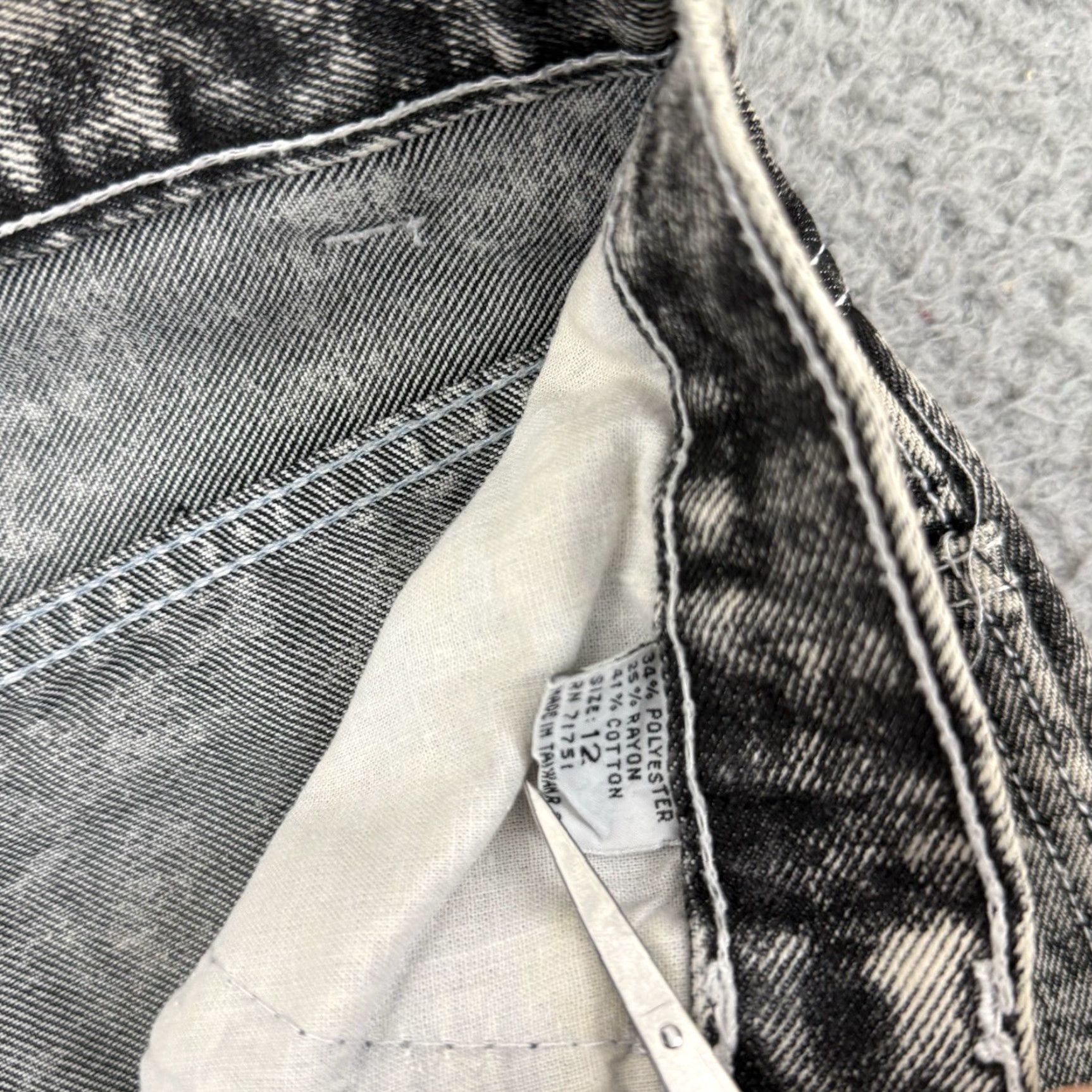 Vintage VINTAGE Nasty Jeans Womens 27x28 Acid Wash High Rise 80s Tapered Denim Blue Grunge Womens Jeans Size 27" / US 4 / IT 40 - 5 Thumbnail