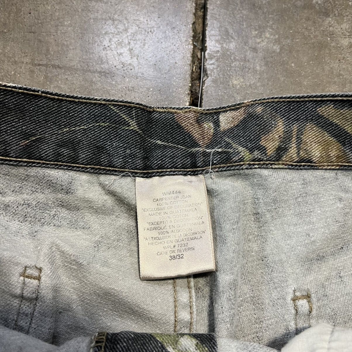 Vintage Vintage Camo Carpenter Pants Jeans Baggy Hunting Skater Y2K Size US 38 / EU 54 - 10 Thumbnail