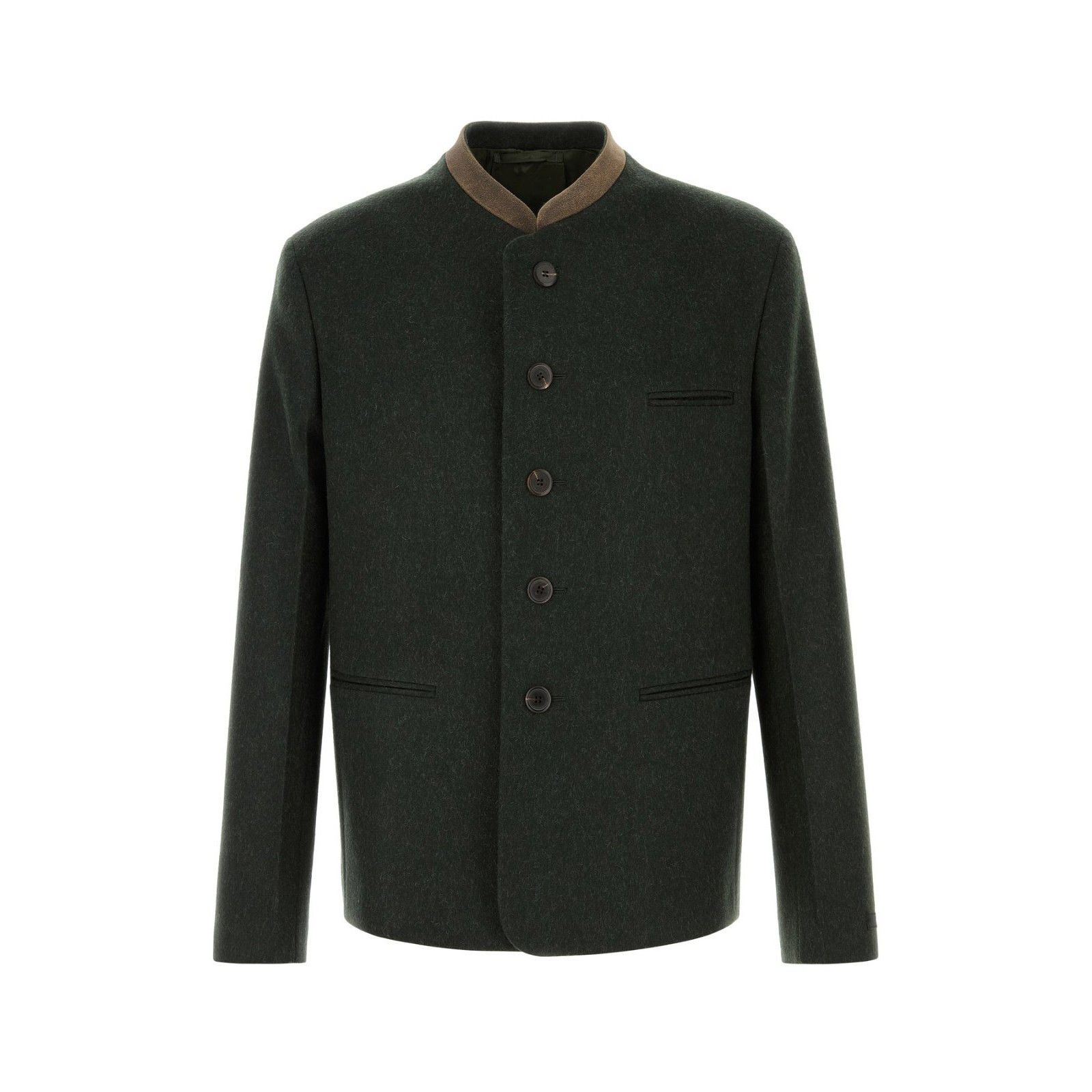 Prada PRADA Bottle Green Wool Blazer New & Authentic (Men's size:X Size US XL / EU 56 / 4 - 1 Thumbnail