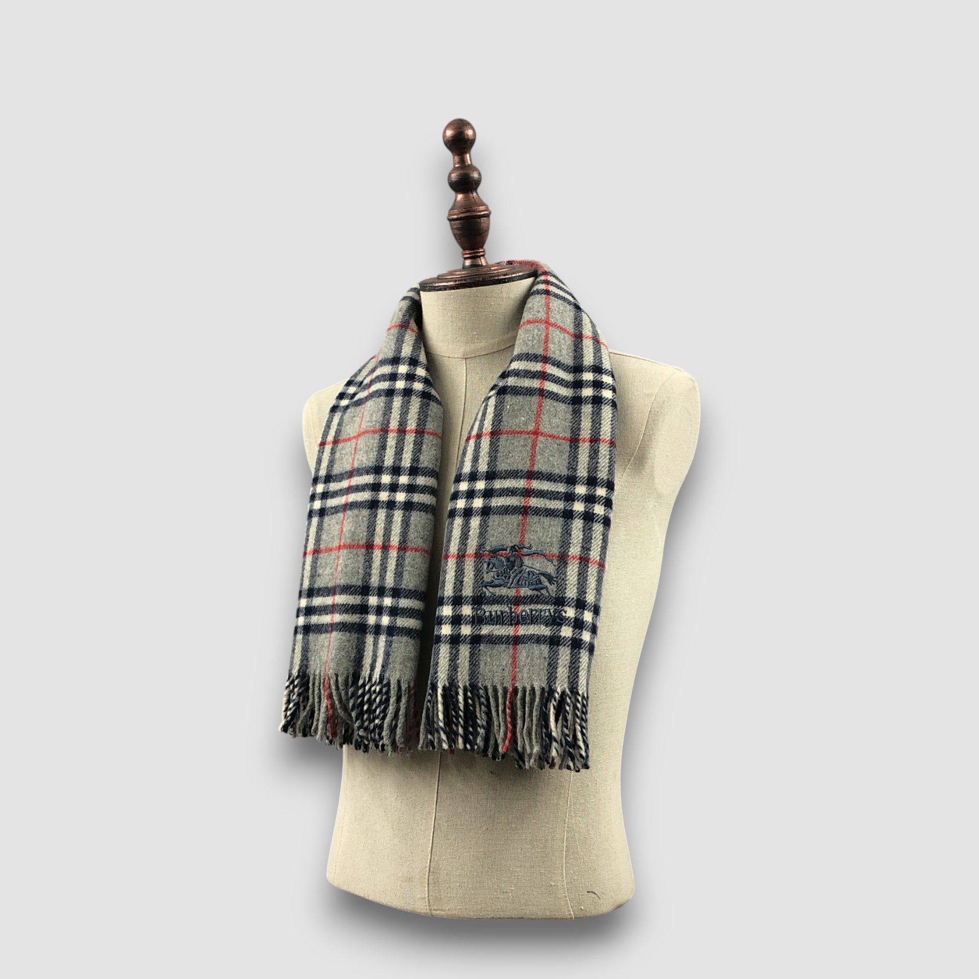 Burberry Vintage Burberry Scarf Muffler Wool Stole Wraps Scarves Size ONE SIZE - 2 Thumbnail
