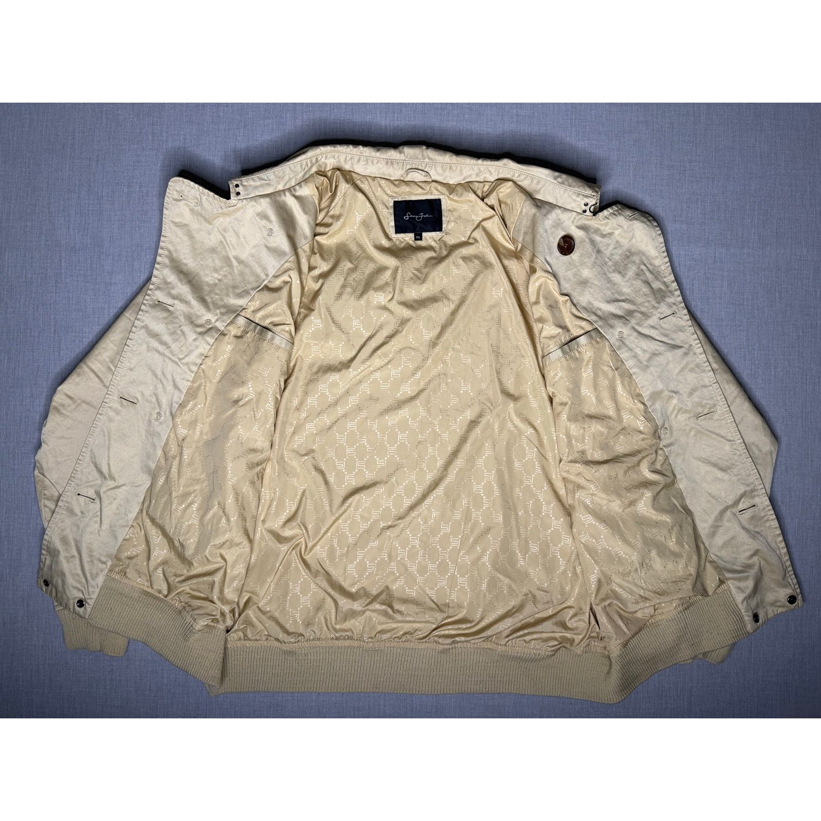 Sean John × Vintage Vintage Y2K Sean John Double Breasted Bomber Jacket 3XL Size US XXL / EU 58 / 5 - 5 Thumbnail
