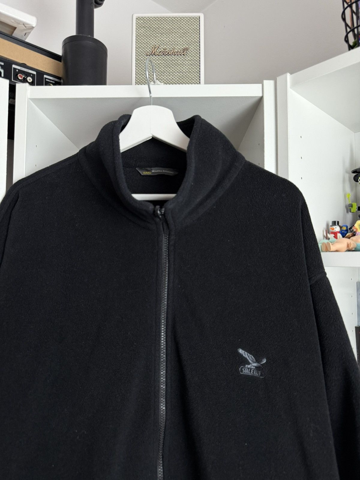 Designer × SALEWA VIntage Salewa zip fleece sweatshirt 4XL XXXXL outdoor black Size US XXL / EU 58 / 5 - 3 Thumbnail