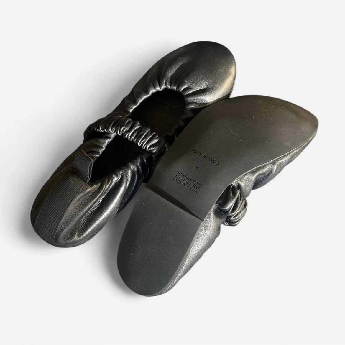 Tony Bianco Tony Bianco black leather ballet flats Size US 9 / IT 39 - 2 Thumbnail