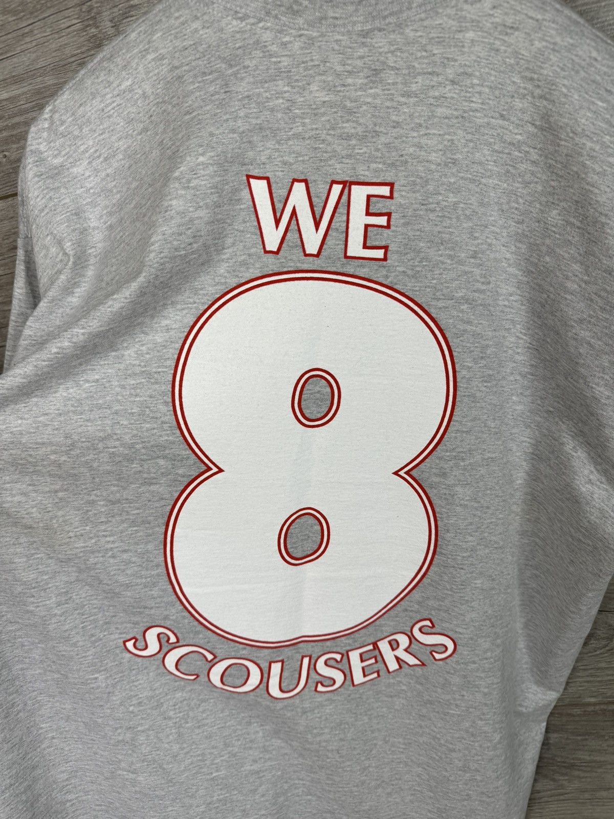Vintage VINTAGE SHIRT 2000 WE 8 SCOUSERS STAND UP IF YOU HAVE A JOB Size US XL / EU 56 / 4 - 14 Thumbnail
