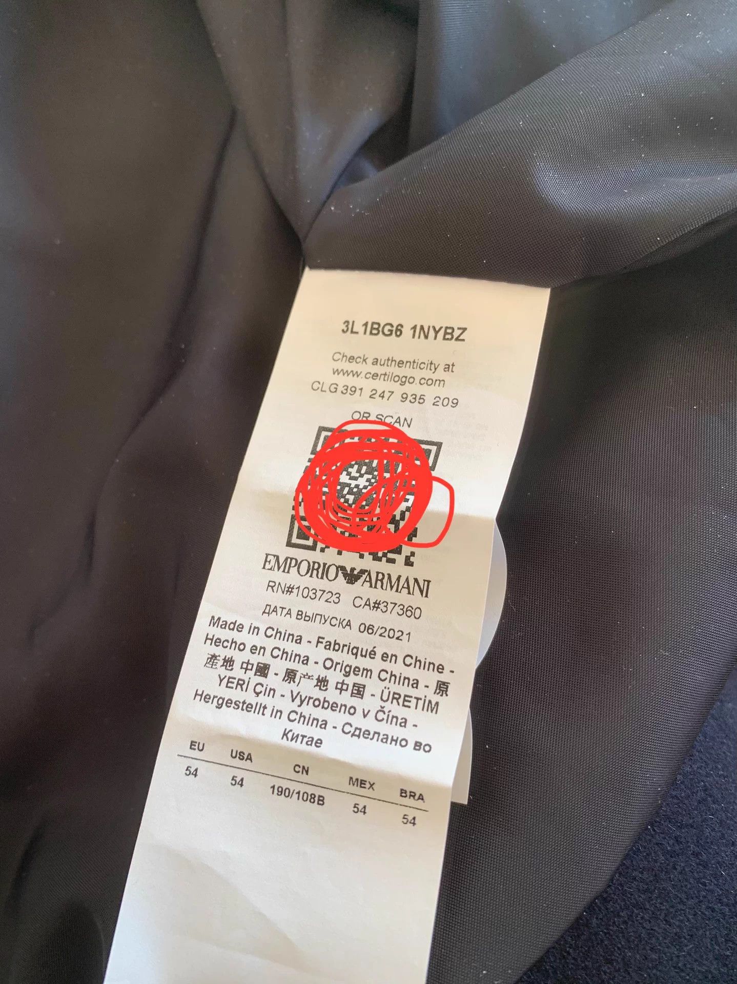 Emporio Armani Emporio Armani Cashmere Wool Navy IT 54 Jacket Size US L / EU 52-54 / 3 - 6 Thumbnail