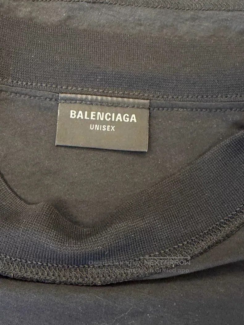 Balenciaga Balenciaga Black Double Ring Logo Short Sleeve Size US M / EU 48-50 / 2 - 2 Thumbnail