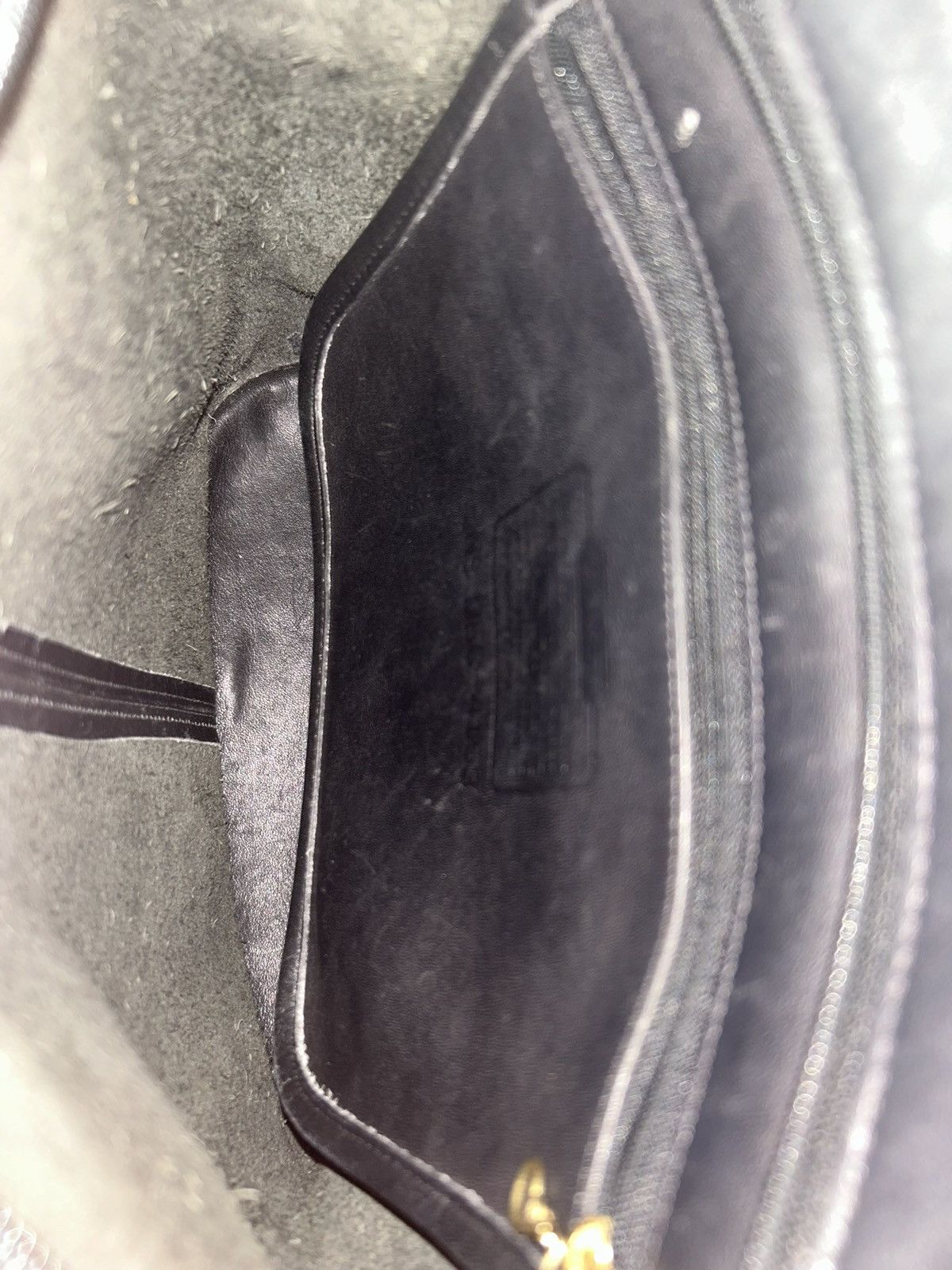 Coach Vintage Coach Navy Blue Leather Bucket Shoulder Bag Size ONE SIZE - 6 Thumbnail