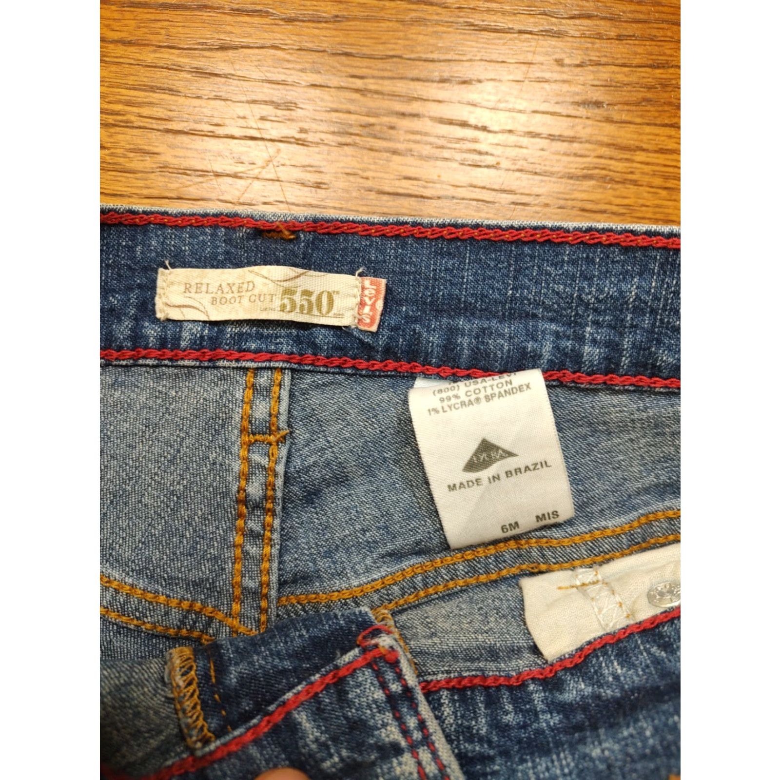 Levi's VTG Levi's 550 Denim Cut Off Shorts Womens 28 in Blue Relaxed 3.5 in Inseam 6 Fashion 90s USA Classic Jeans Size 28" / US 6 / IT 42 - 3 Thumbnail