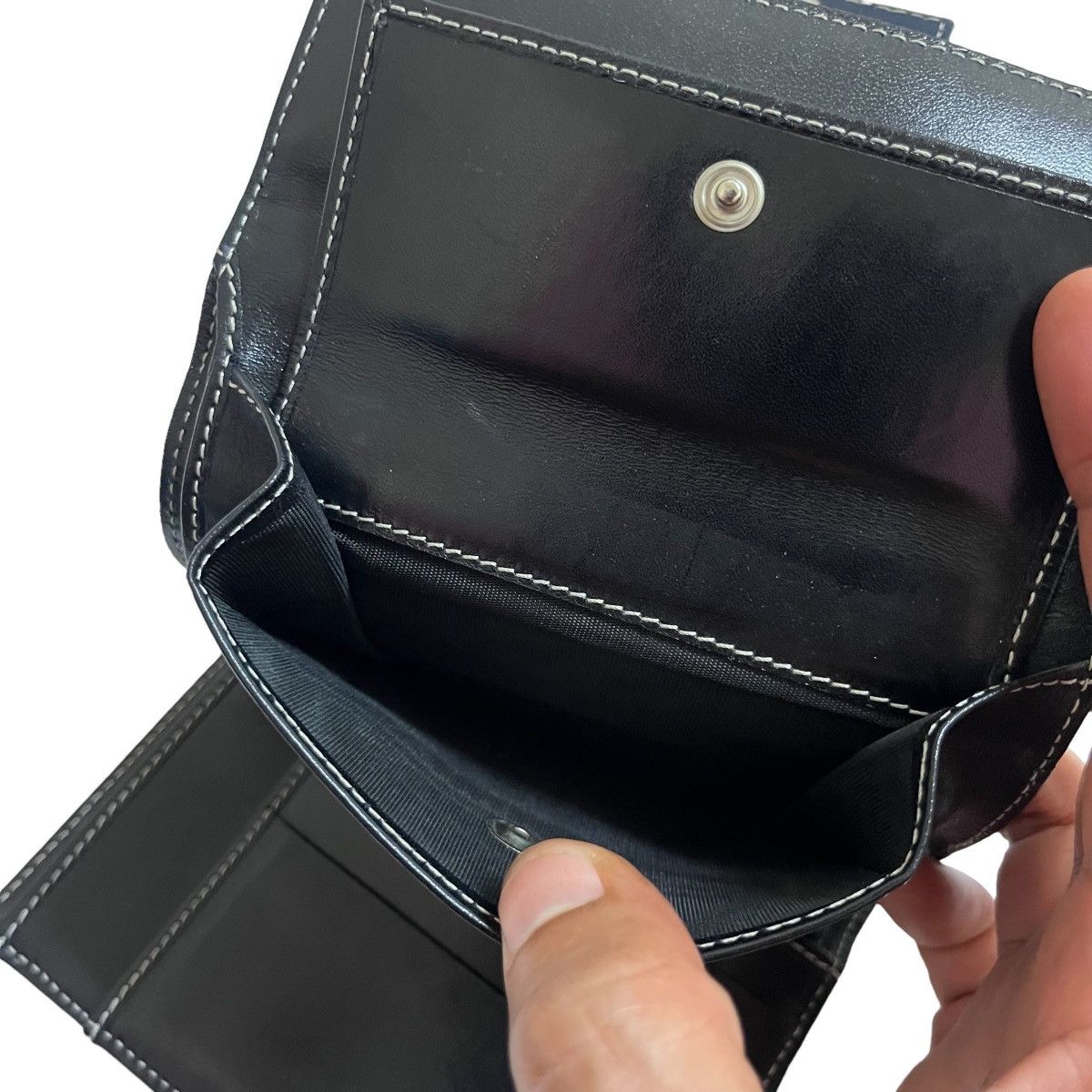 Fendi Authentic Fendi Roma Dark Blue Canvas Wallet Size ONE SIZE - 10 Thumbnail
