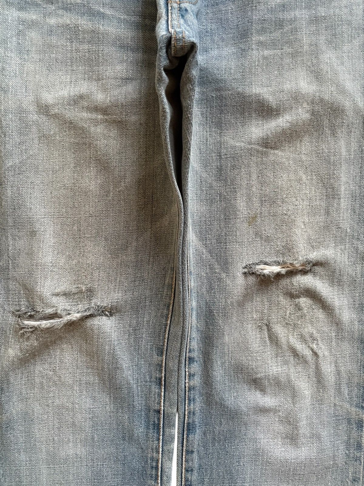 Designer × Japanese Brand Vintage Jack Henry Selvedge Mud Wash Distressed Ripped Jean Size US 30 / EU 46 - 5 Thumbnail