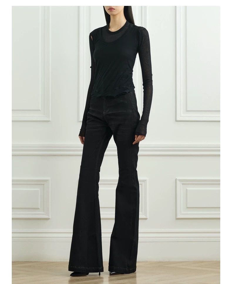 Rick Owens Rick Owens24ss Lido cropped banana Two banana vests Long sl Size US XS / EU 42 / 0 - 8 Thumbnail