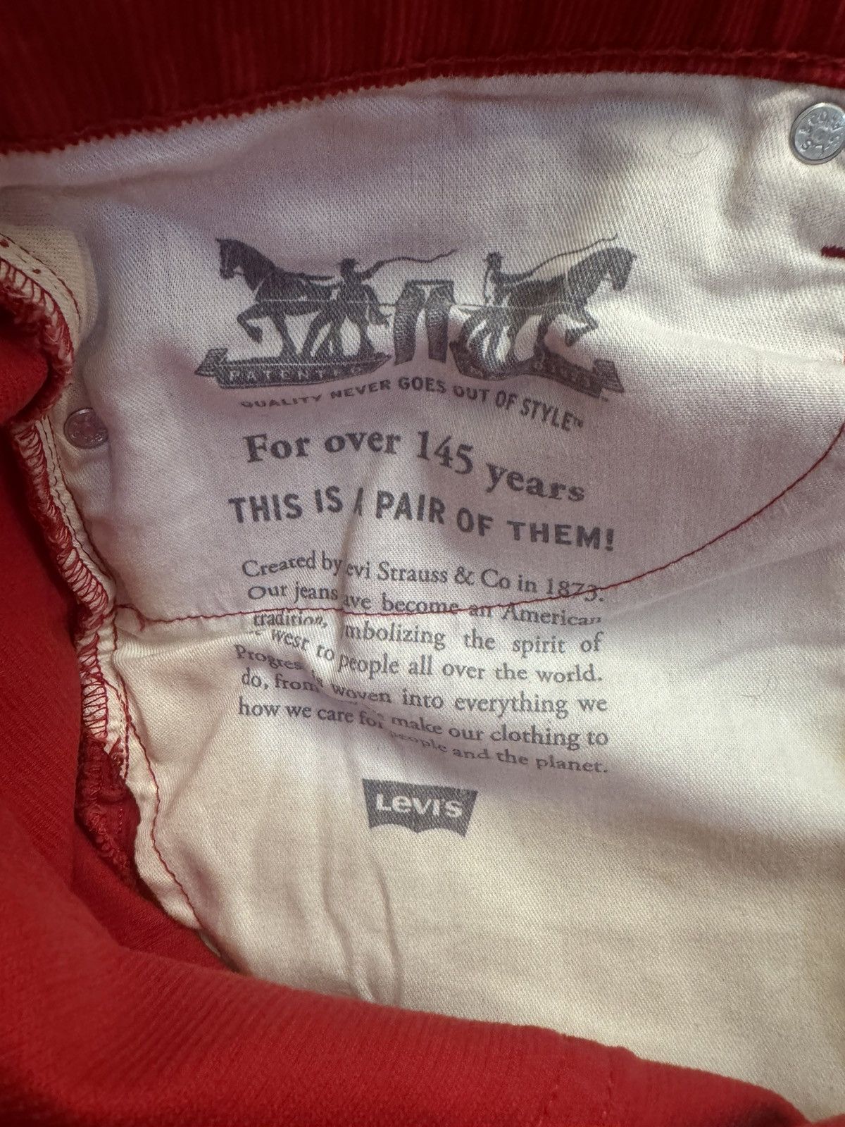 Levi's Levi Corduroys Pants Size US 34 / EU 50 - 7 Thumbnail