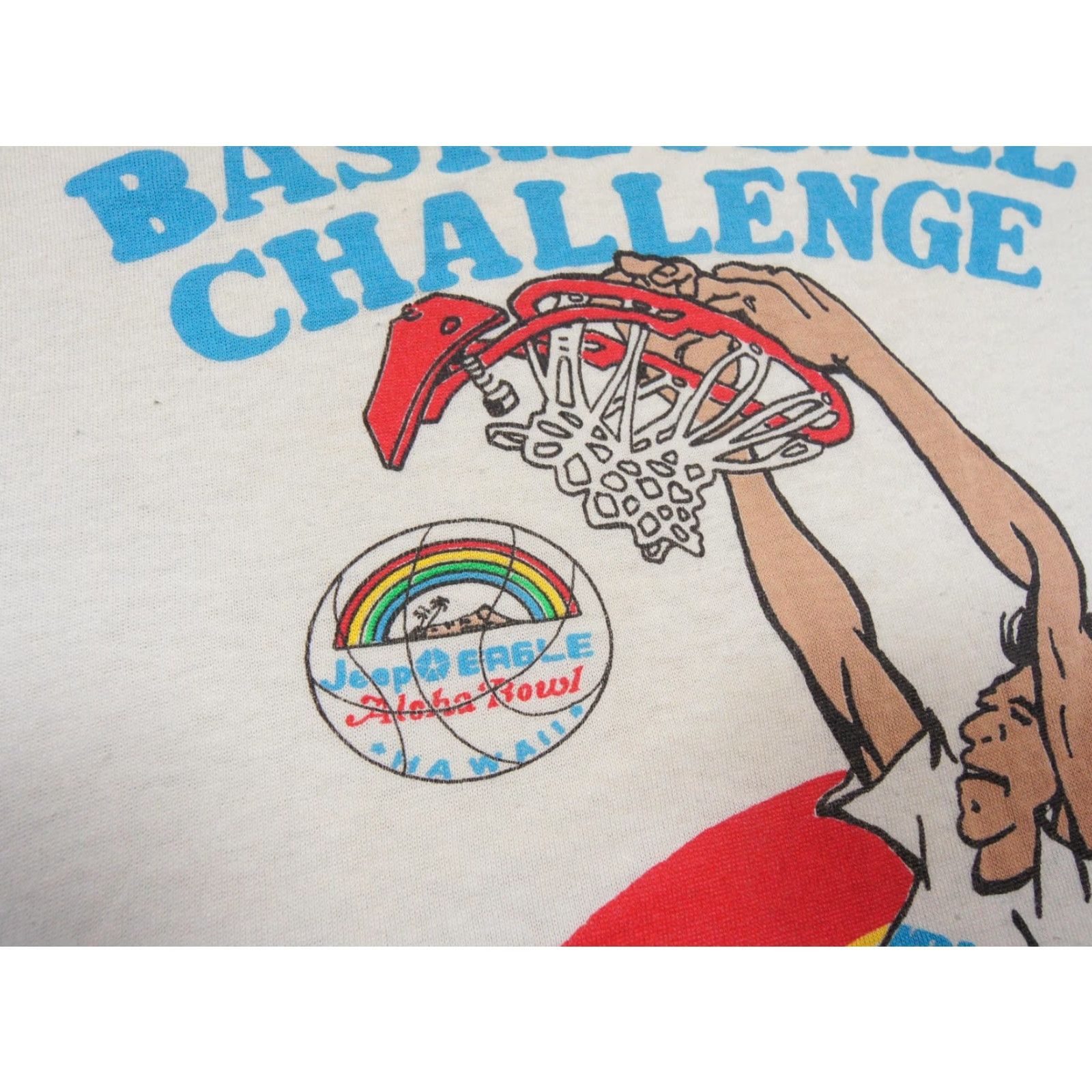 Other VINTAGE Jeep Eagle Aloha Bowl - 3 on 3 Basketball Challenge Tank Shirt Mens XL White Graphic Print Sports Hawaii 1990s Mens Size US XL / EU 56 / 4 - 4 Thumbnail