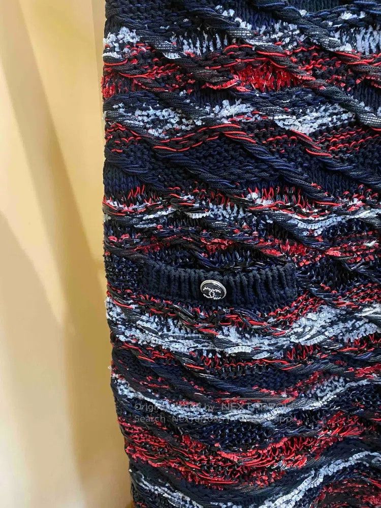 Chanel Chanel 20S Roof Series Black and Red Woven Two Pocket Dres Size XS / US 0-2 / IT 36-38 - 3 Thumbnail