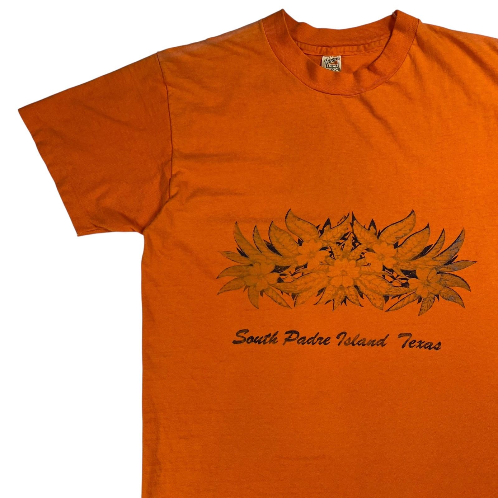 Hanes × Vintage Vintage 1970s Hanes South Padre Island Texas faded tee (L) Size US L / EU 52-54 / 3 - 4 Thumbnail