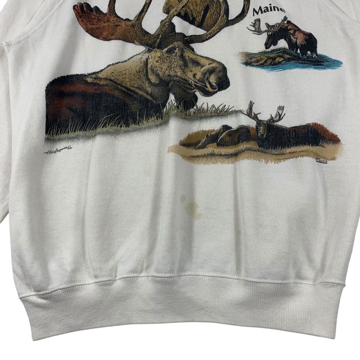 Habitat × Hanes × Vintage Vintage 90s HABITAT printed sweatshirt Size US M / EU 48-50 / 2 - 9 Thumbnail
