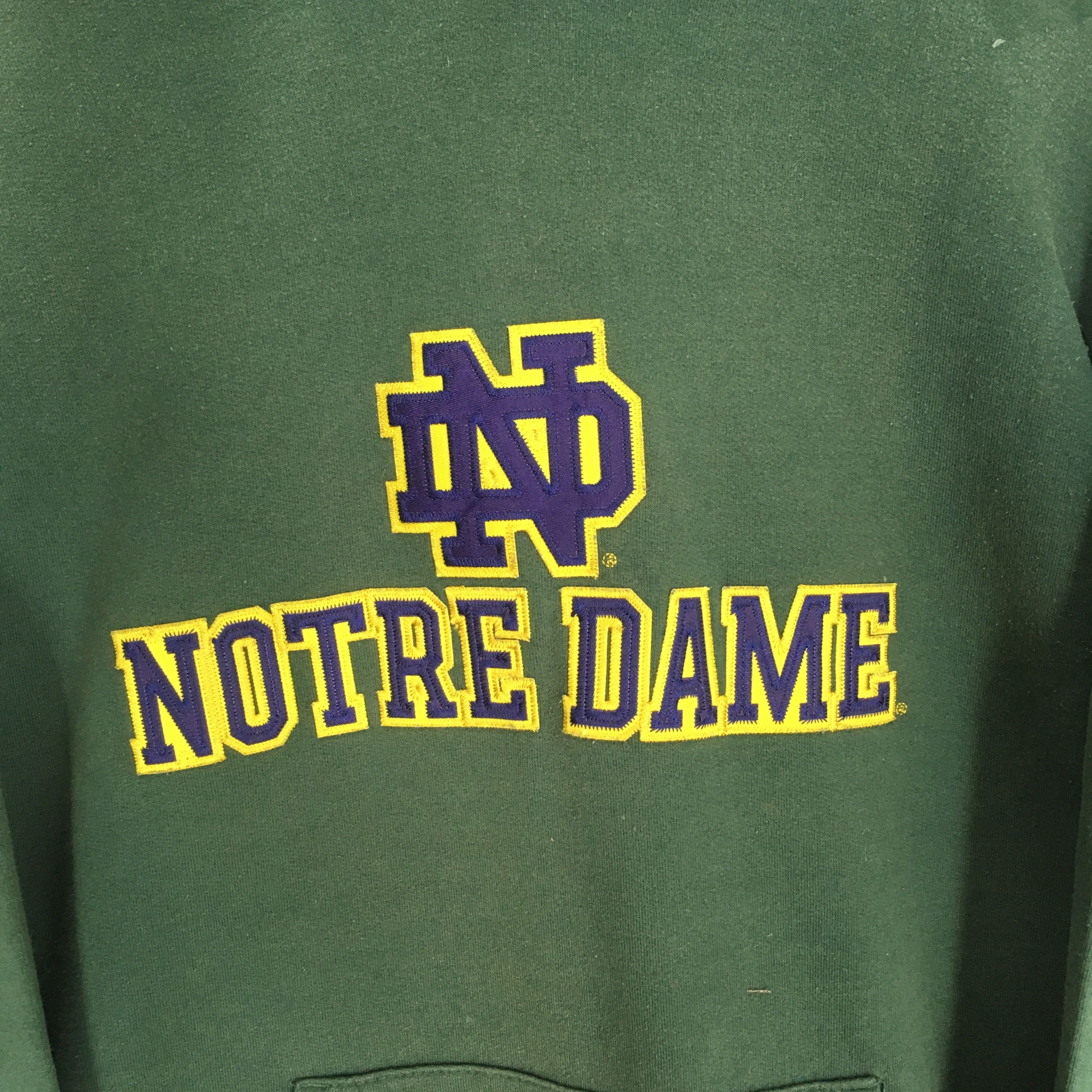 NCAA Vintage Notre Dame Ncaa Green Sweater - 444 Size US L / EU 52-54 / 3 - 4 Thumbnail