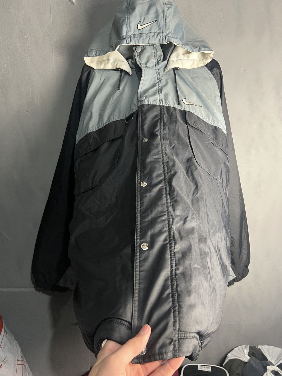Nike Nike Vintage big swoosh logo Jacket Size US XL / EU 56 / 4 - 7 Thumbnail